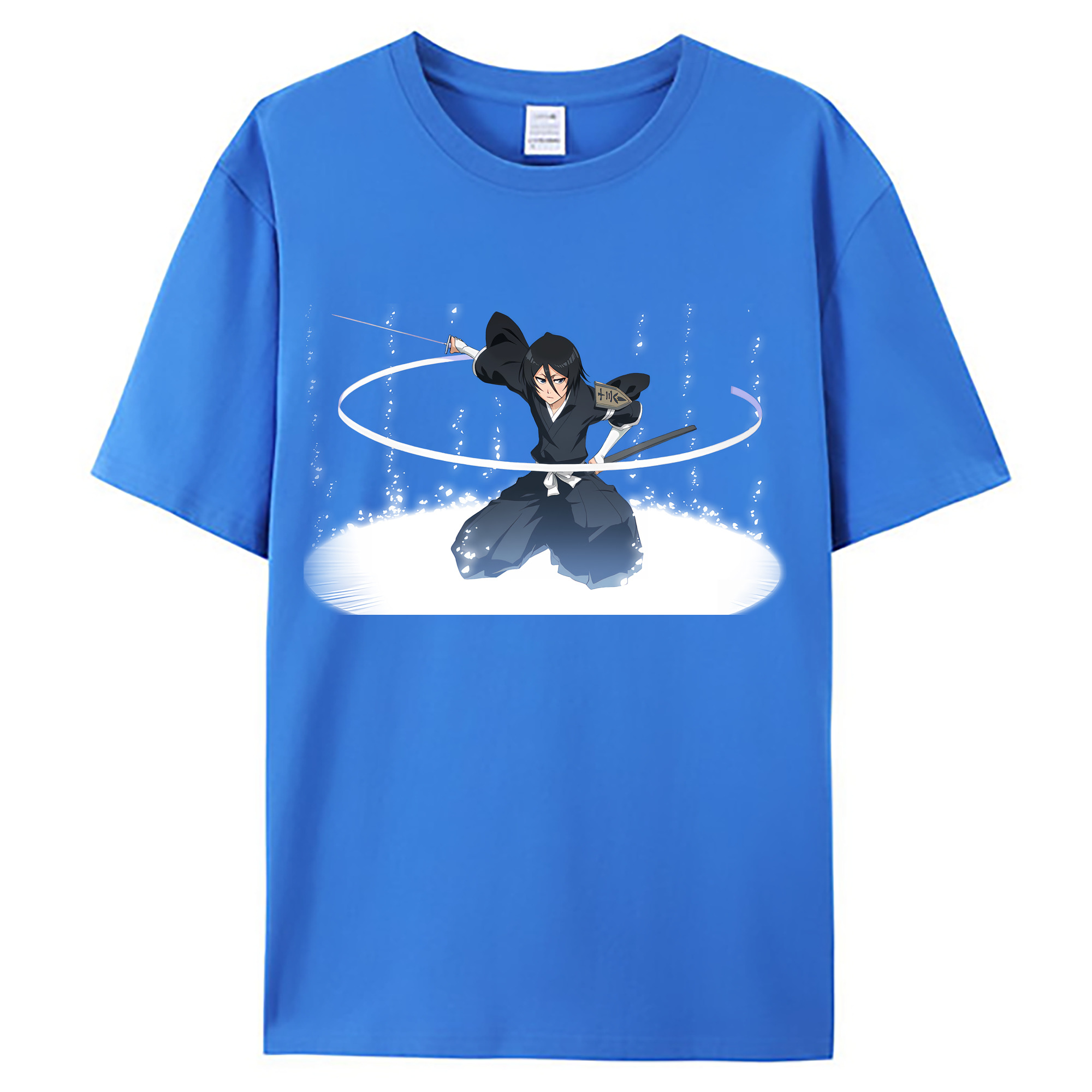 （画像用） ブリーチ 朽木ルキア BLEACH Kuchiki Rukia 綿100％ メンズ半袖Tシャツ｜肌触りやわらか＆通気性