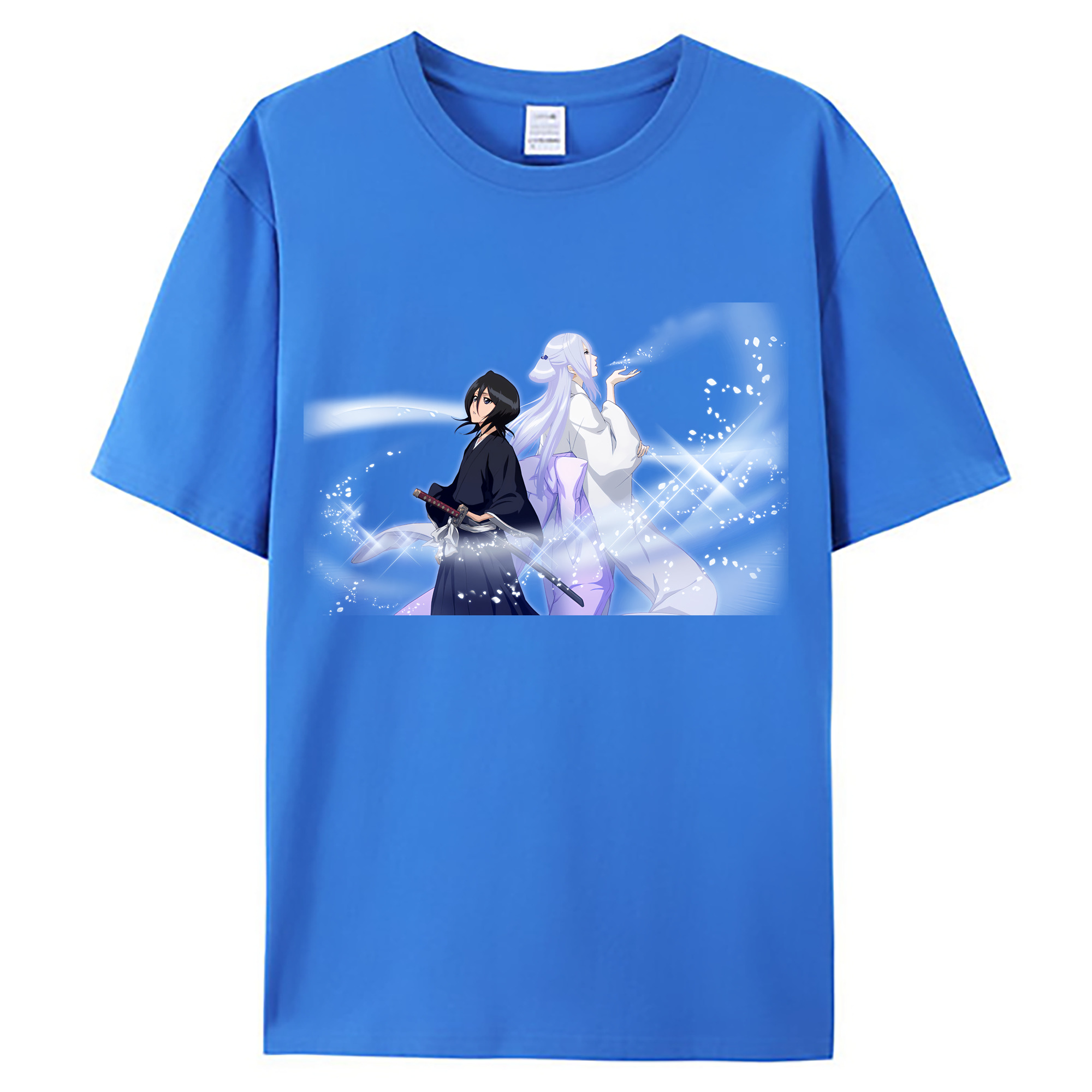（画像用） ブリーチ 朽木ルキア BLEACH Kuchiki Rukia 綿100％ メンズ半袖Tシャツ｜肌触りやわらか＆通気性