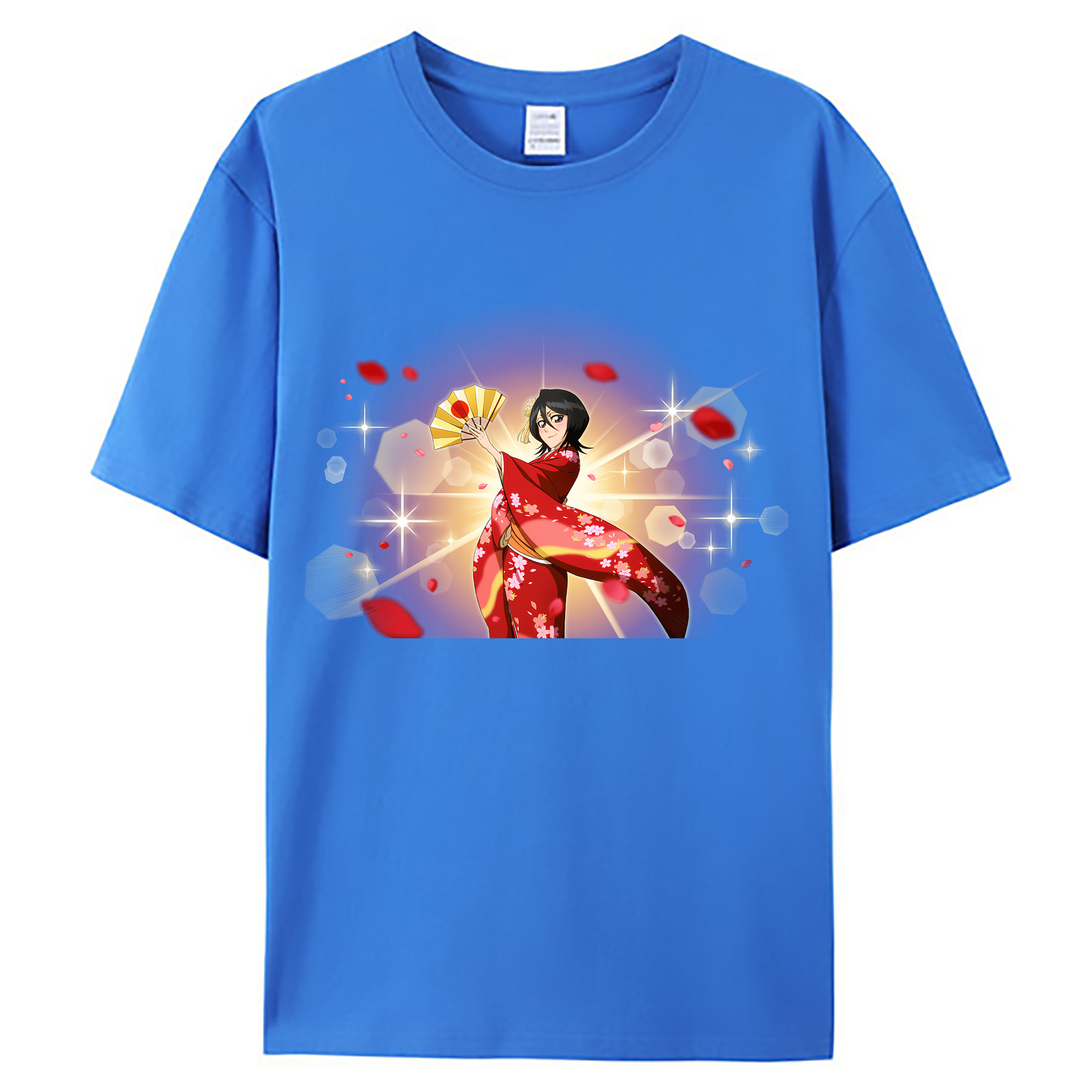 （画像用） ブリーチ 朽木ルキア BLEACH Kuchiki Rukia 綿100％ メンズ半袖Tシャツ｜肌触りやわらか＆通気性