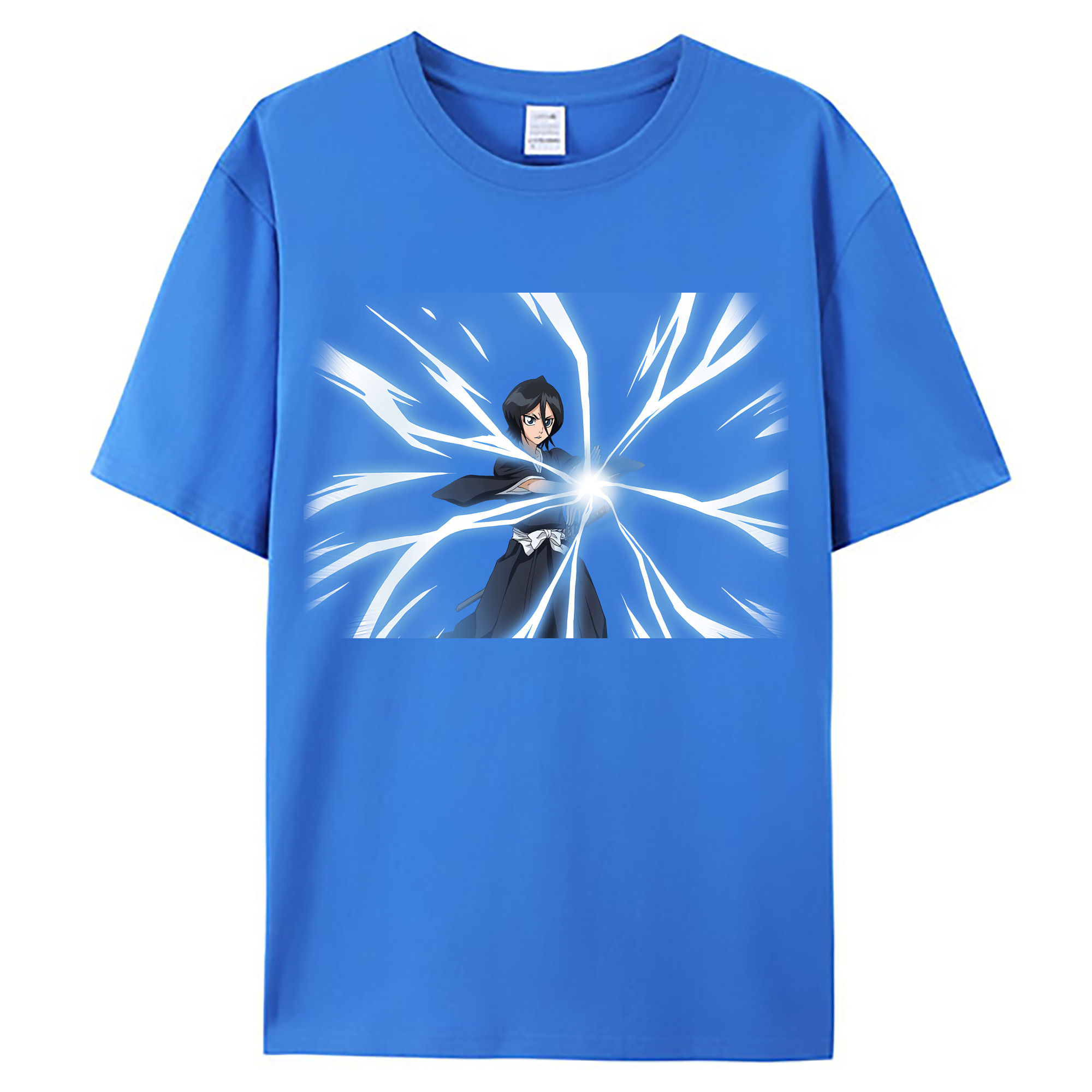 （画像用） ブリーチ 朽木ルキア BLEACH Kuchiki Rukia 綿100％ メンズ半袖Tシャツ｜肌触りやわらか＆通気性
