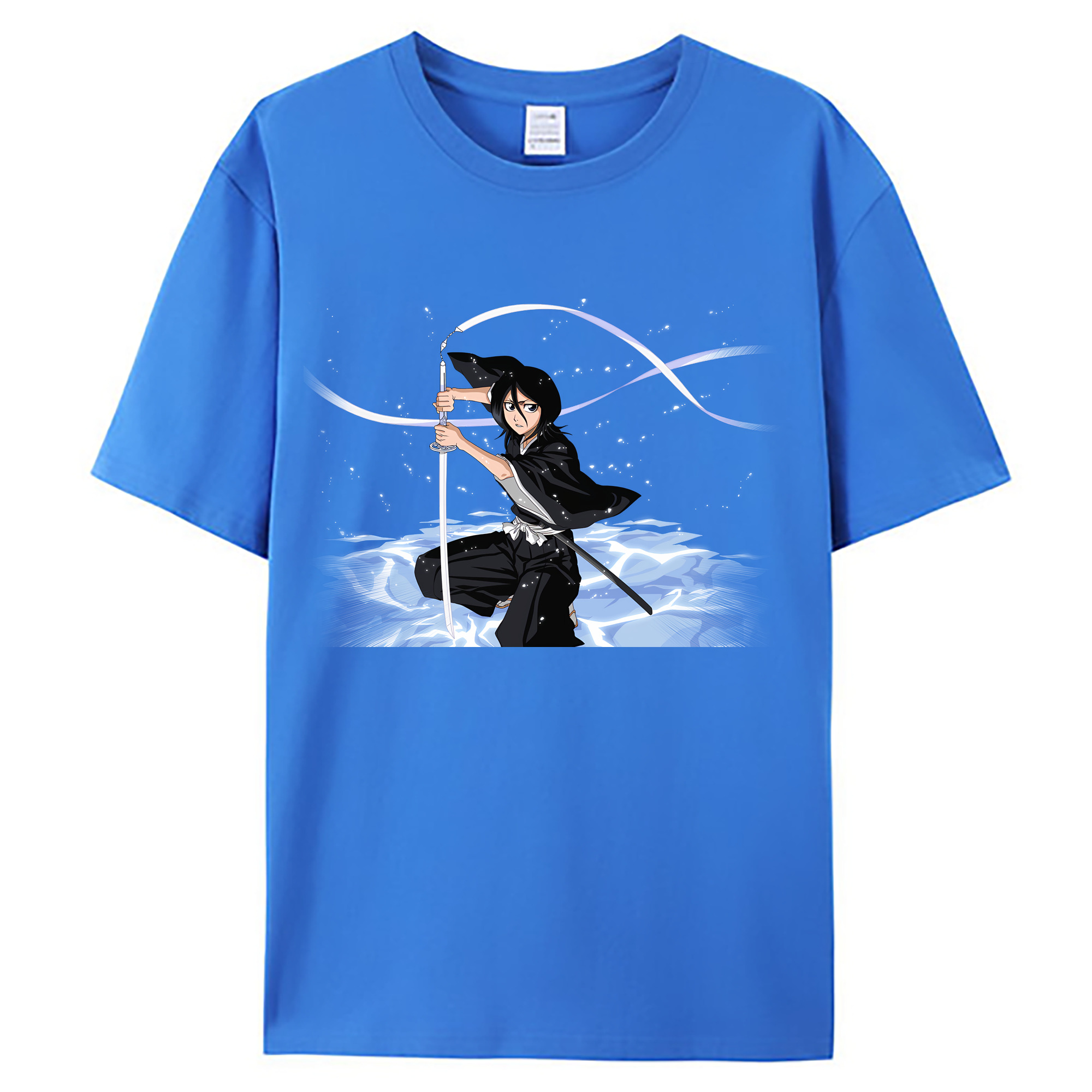 （画像用） ブリーチ 朽木ルキア BLEACH Kuchiki Rukia 綿100％ メンズ半袖Tシャツ｜肌触りやわらか＆通気性