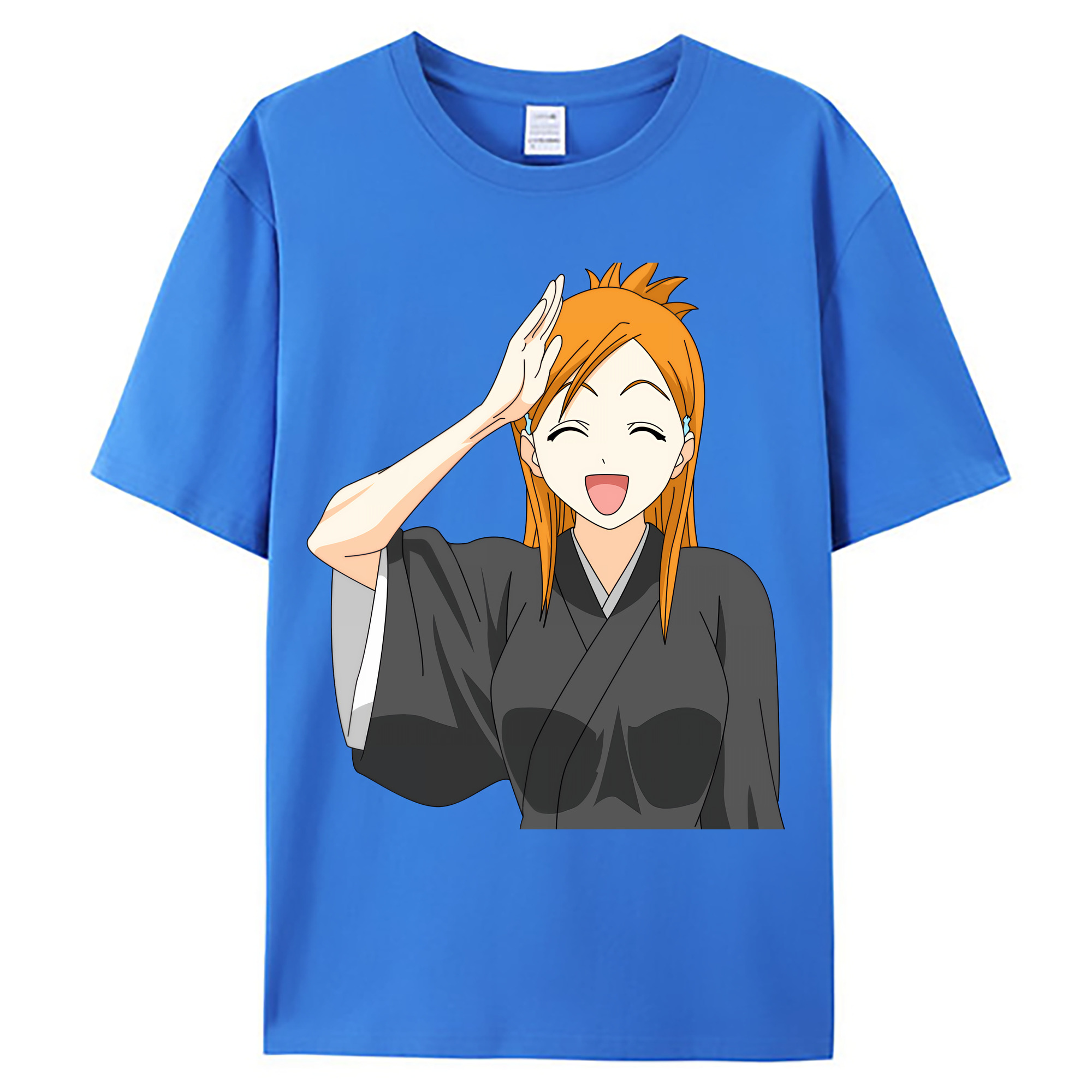 （画像用） ブリーチ 井上織姫（いのうえおりひめ） BLEACH Inoue Orihime 綿100％ メンズ半袖Tシャツ｜肌触りやわらか＆通気性