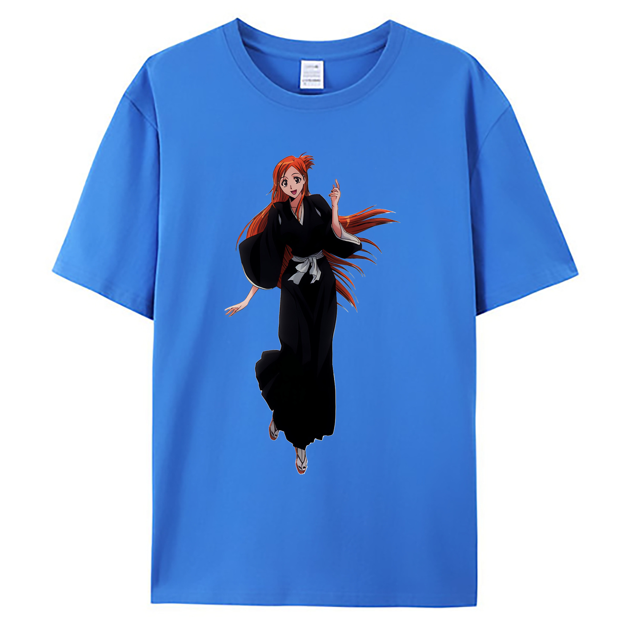 （画像用） ブリーチ 井上織姫（いのうえおりひめ） BLEACH Inoue Orihime 綿100％ メンズ半袖Tシャツ｜肌触りやわらか＆通気性