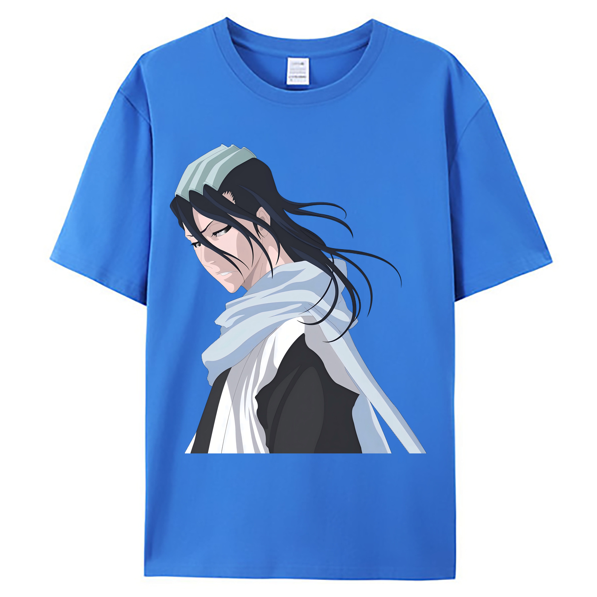（画像用） ブリーチ くちき びゃくや BLEACH Kuchiki Byakuya 綿100％ メンズ半袖Tシャツ｜肌触りやわらか＆通気性