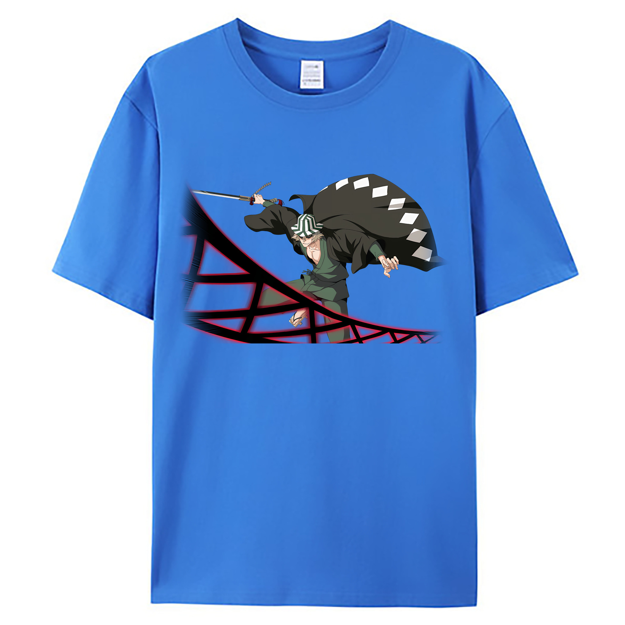 （画像用） "ブリーチ 浦原 喜助（うらはら きすけ） BLEACH Urahara Kisuke " 綿100％ メンズ半袖Tシャツ｜肌触りやわらか＆通気性