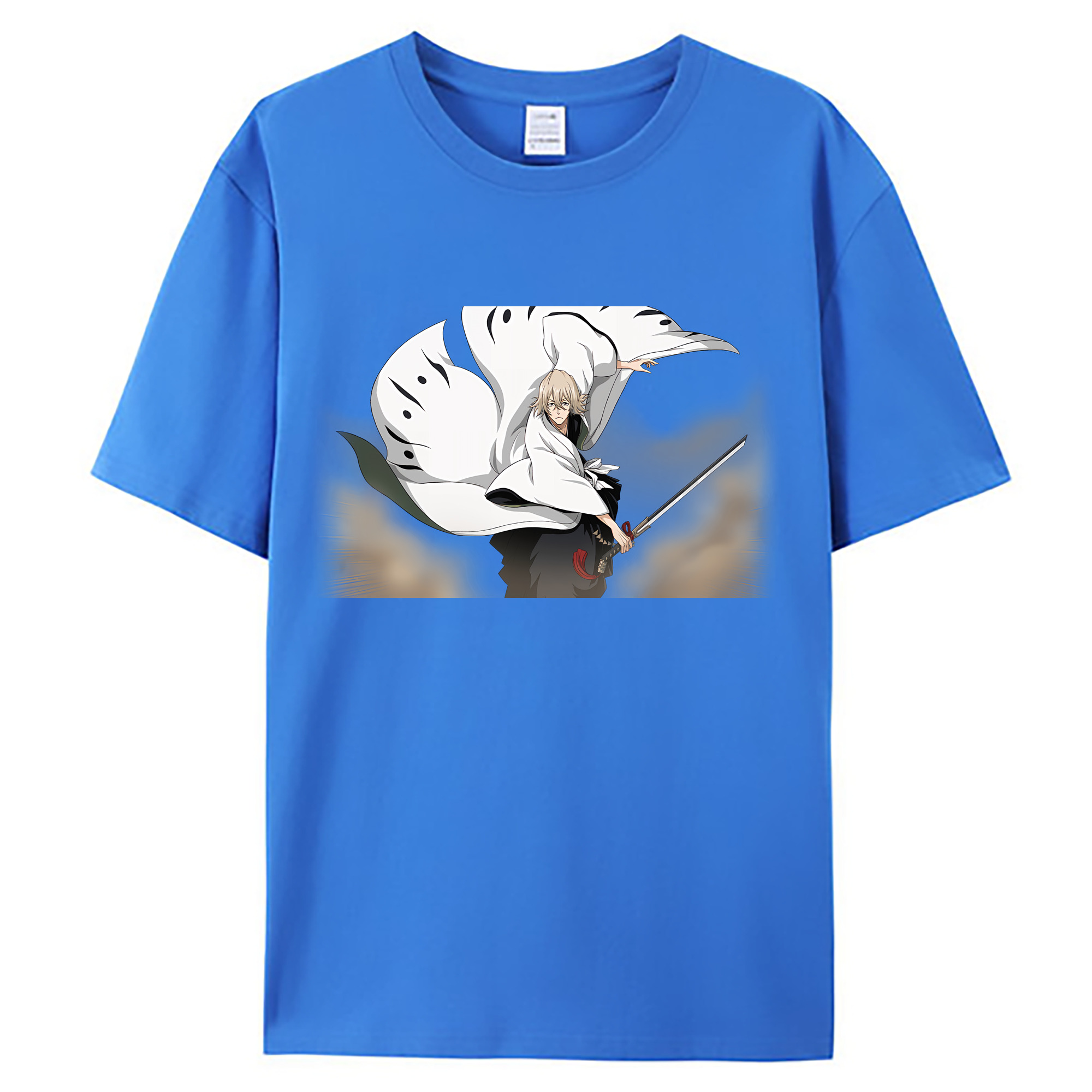 （画像用） "ブリーチ 浦原 喜助（うらはら きすけ） BLEACH Urahara Kisuke " 綿100％ メンズ半袖Tシャツ｜肌触りやわらか＆通気性