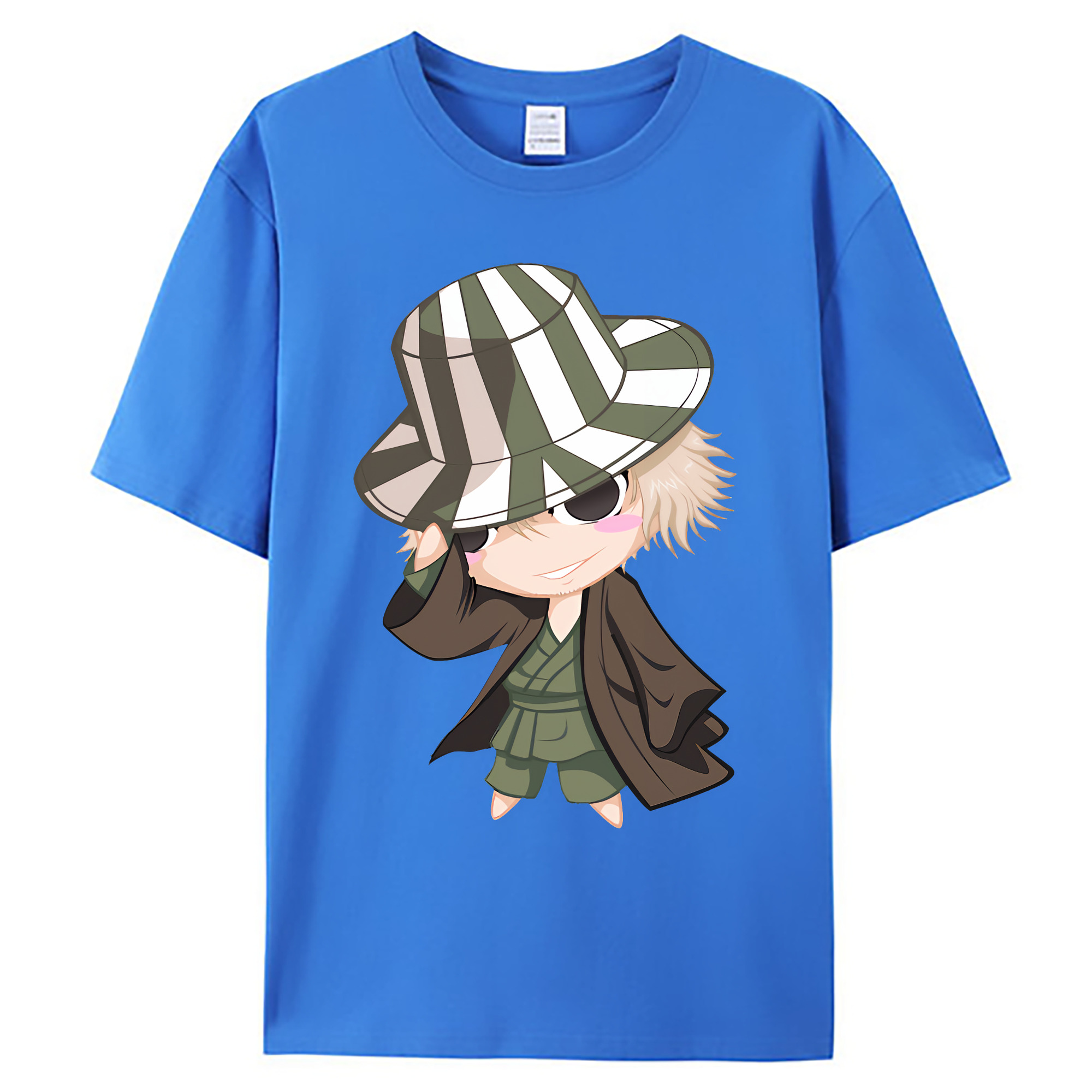 （画像用） "ブリーチ 浦原 喜助（うらはら きすけ） BLEACH Urahara Kisuke " 綿100％ メンズ半袖Tシャツ｜肌触りやわらか＆通気性