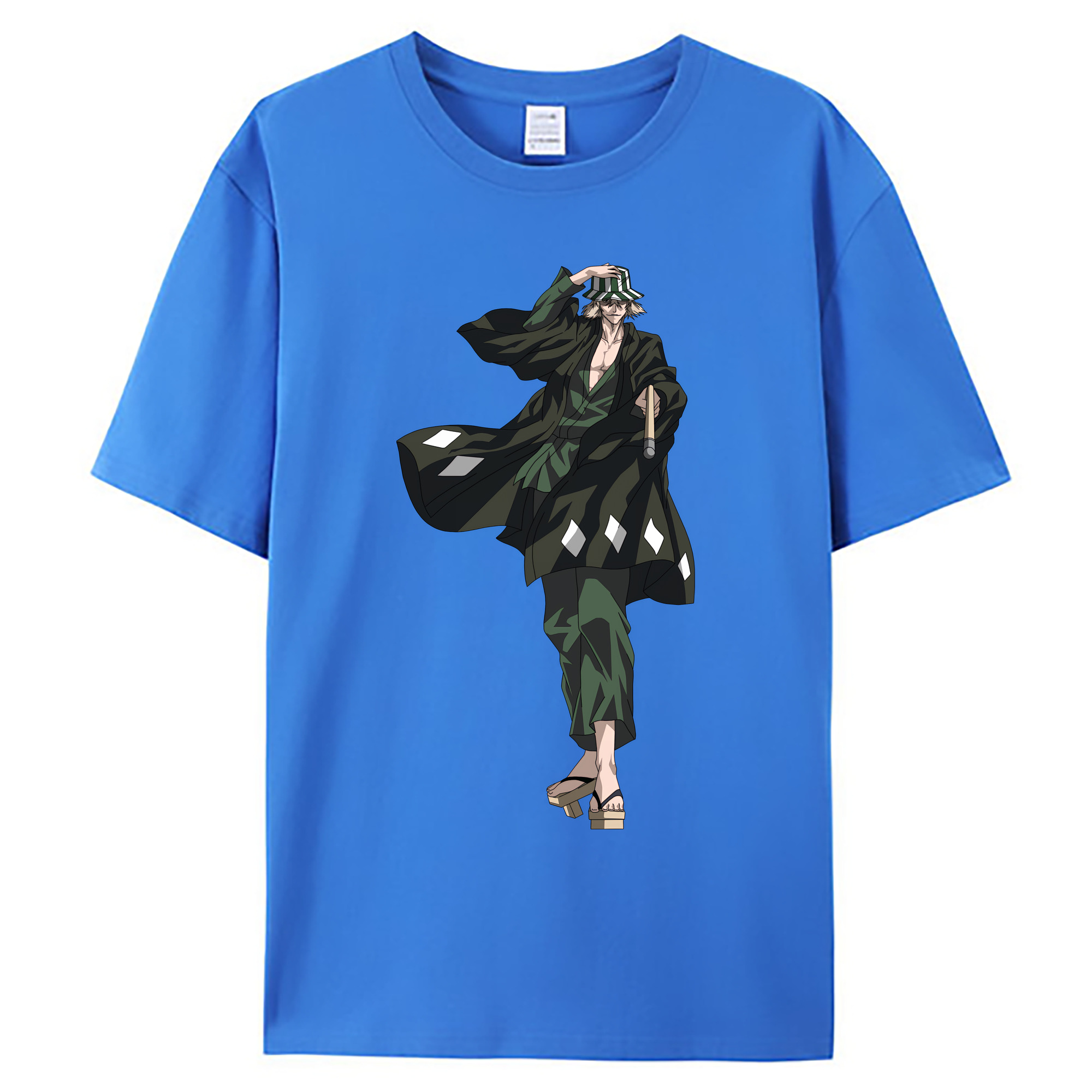 （画像用） "ブリーチ 浦原 喜助（うらはら きすけ） BLEACH Urahara Kisuke " 綿100％ メンズ半袖Tシャツ｜肌触りやわらか＆通気性