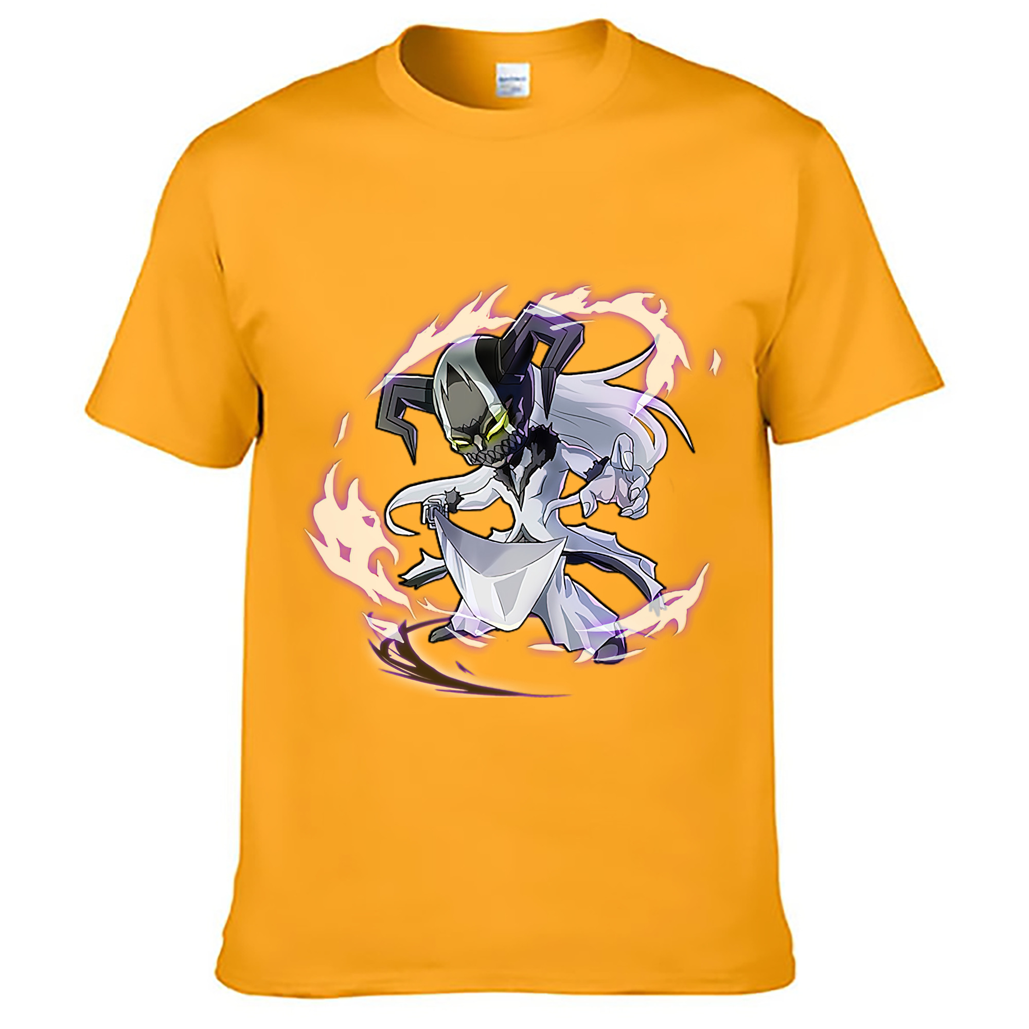 （画像用） ブリーチ 黒崎一護（くろさき いちご）BLEACH Kurosaki Ichigo 綿100％ メンズ半袖Tシャツ｜肌触りやわらか＆通気性