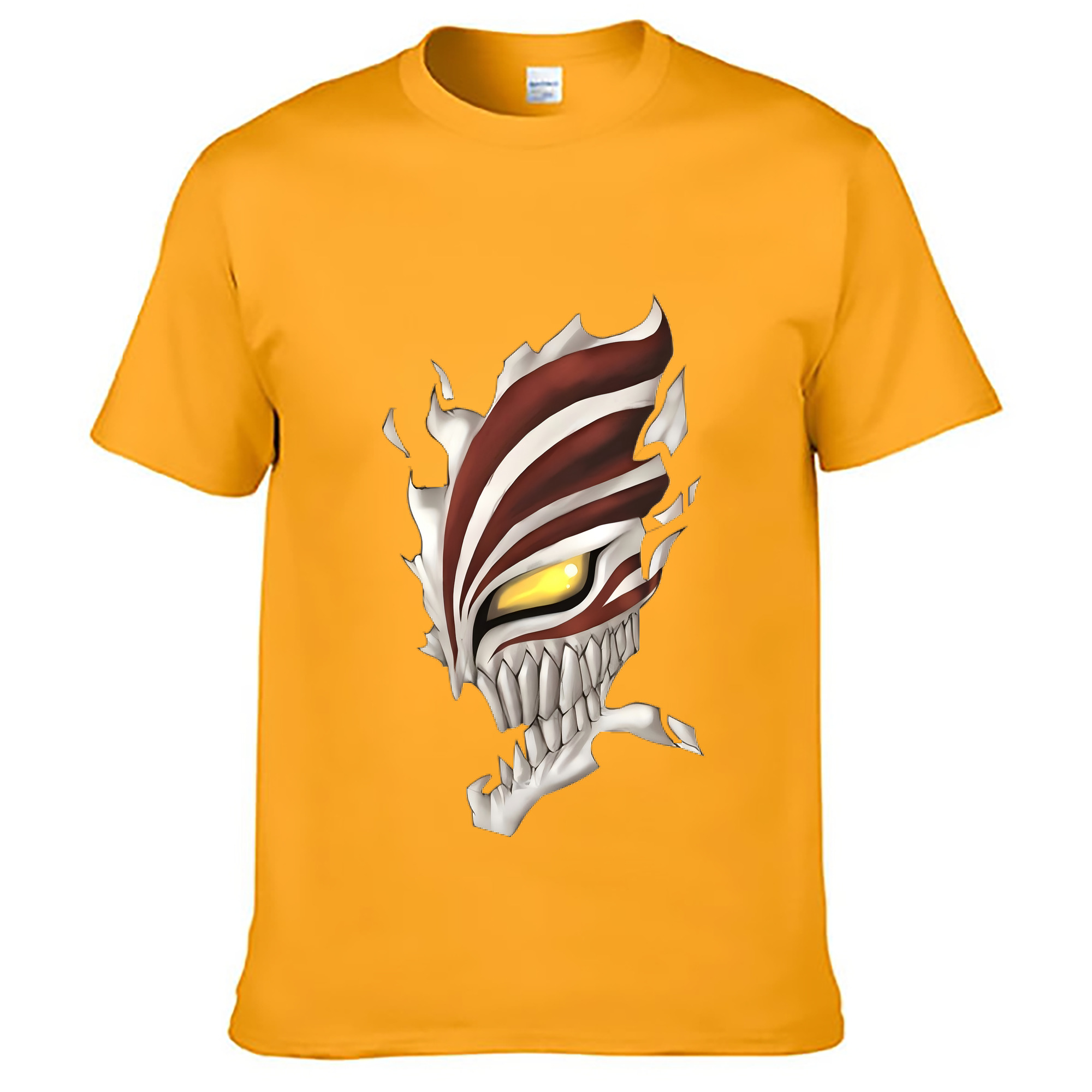 （画像用） ブリーチ 黒崎一護（くろさき いちご）BLEACH Kurosaki Ichigo 綿100％ メンズ半袖Tシャツ｜肌触りやわらか＆通気性