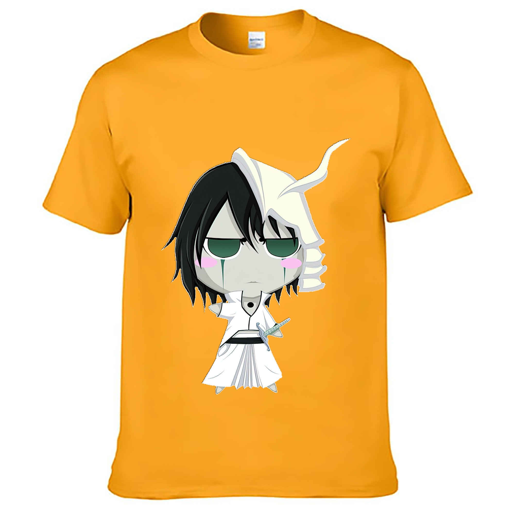 （画像用） ブリーチ ウルキオラ·シファー BLEACH Ulquiorra cifer 綿100％ メンズ半袖Tシャツ｜肌触りやわらか＆通気性