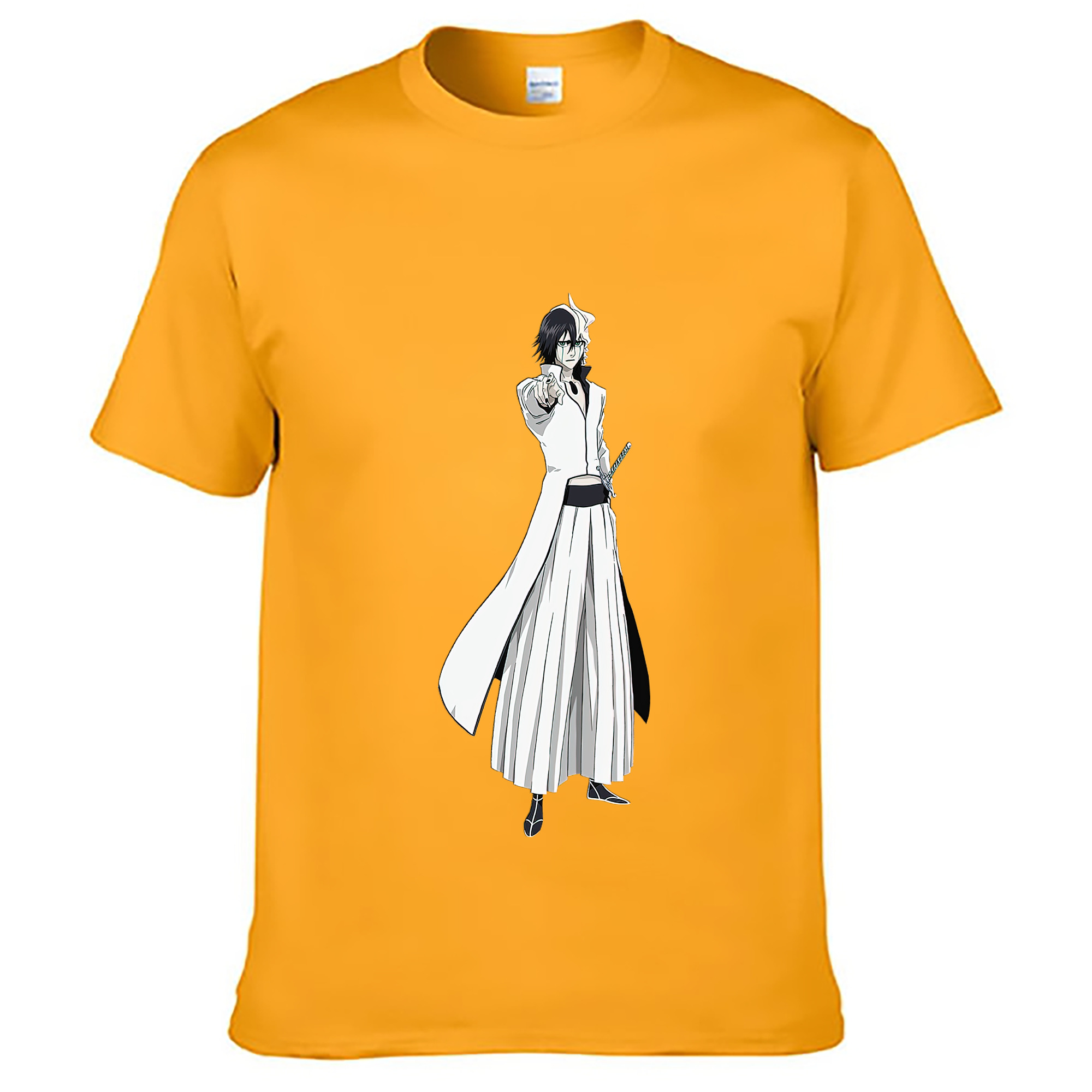 （画像用） ブリーチ ウルキオラ·シファー BLEACH Ulquiorra cifer 綿100％ メンズ半袖Tシャツ｜肌触りやわらか＆通気性
