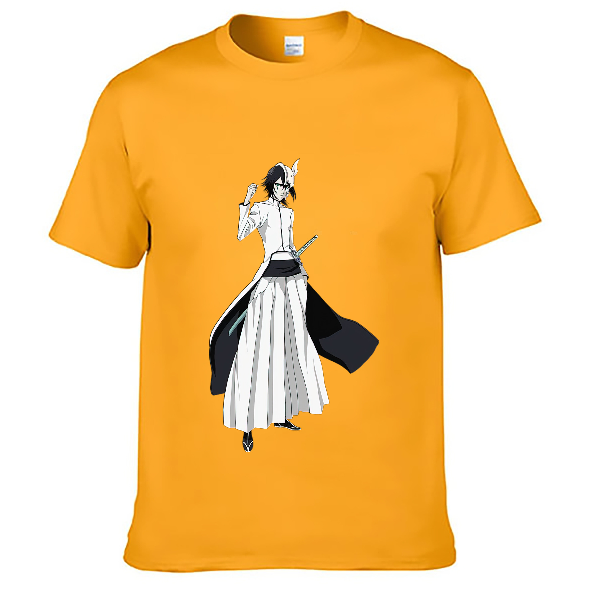 （画像用） ブリーチ ウルキオラ·シファー BLEACH Ulquiorra cifer 綿100％ メンズ半袖Tシャツ｜肌触りやわらか＆通気性