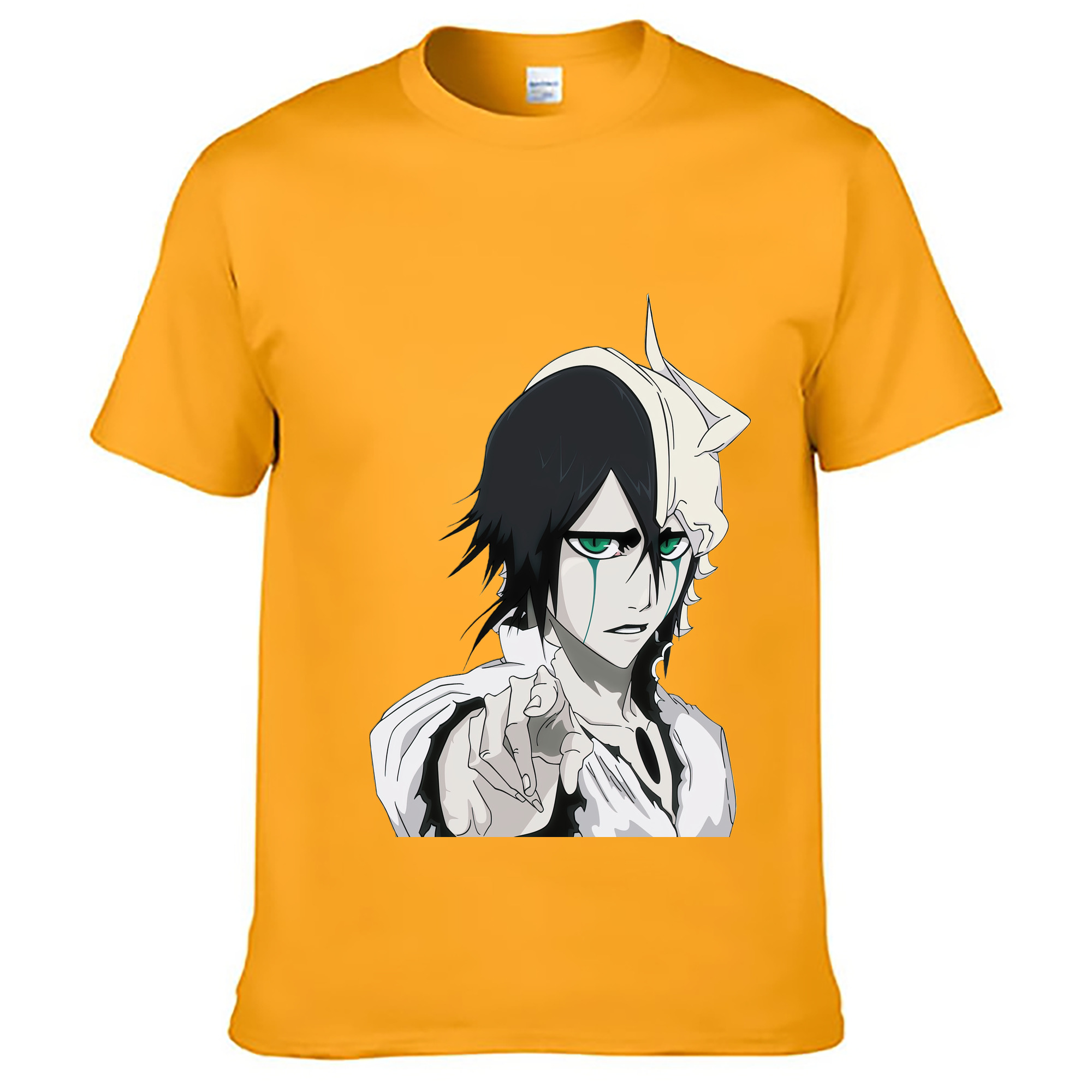 （画像用） ブリーチ ウルキオラ·シファー BLEACH Ulquiorra cifer 綿100％ メンズ半袖Tシャツ｜肌触りやわらか＆通気性