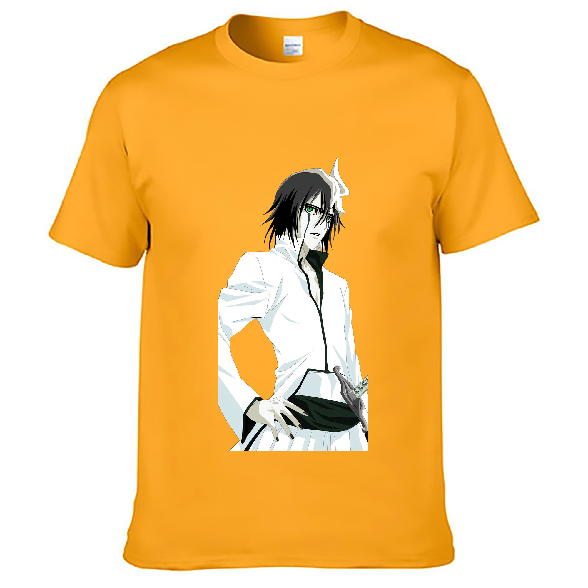 （画像用） ブリーチ ウルキオラ·シファー BLEACH Ulquiorra cifer 綿100％ メンズ半袖Tシャツ｜肌触りやわらか＆通気性
