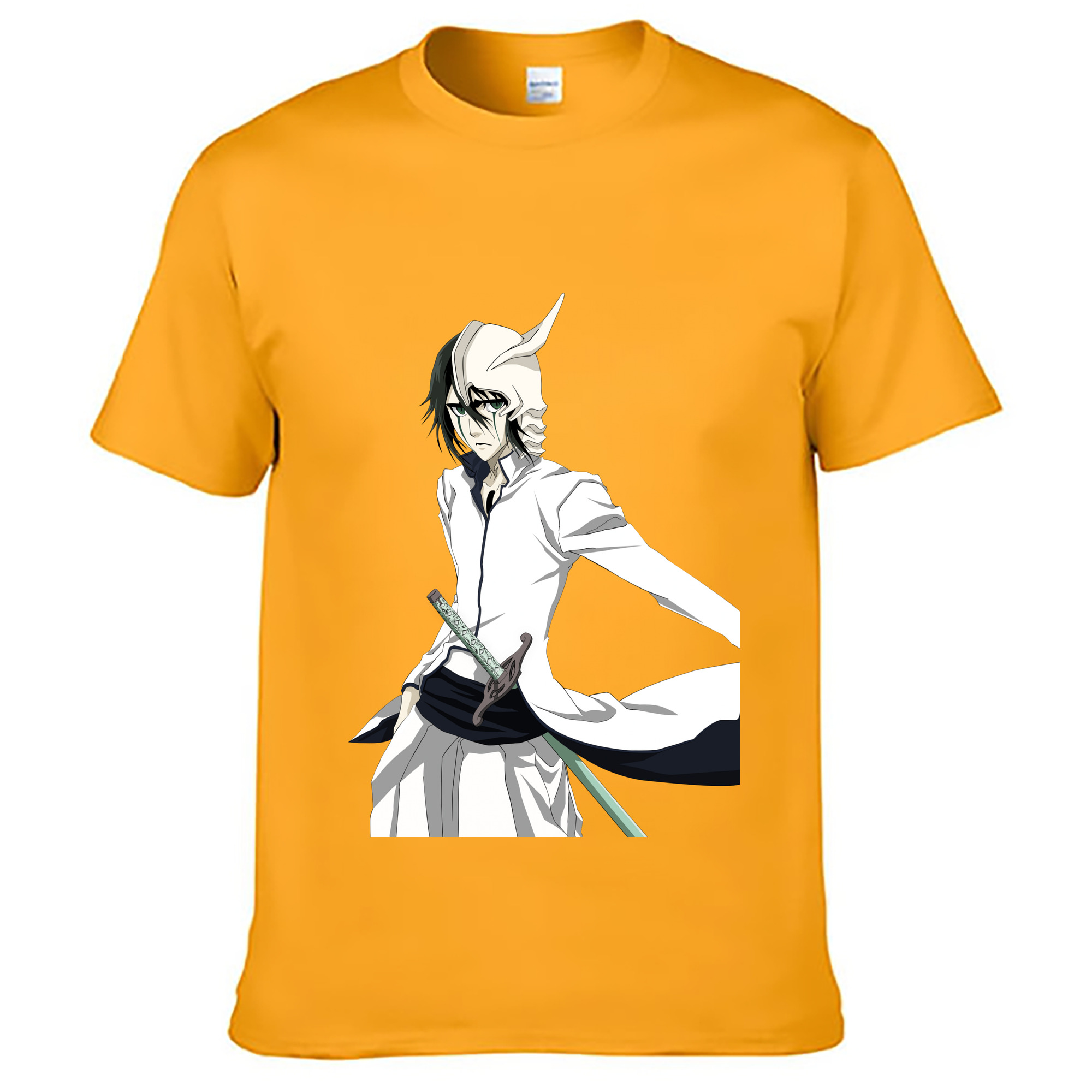 （画像用） ブリーチ ウルキオラ·シファー BLEACH Ulquiorra cifer 綿100％ メンズ半袖Tシャツ｜肌触りやわらか＆通気性