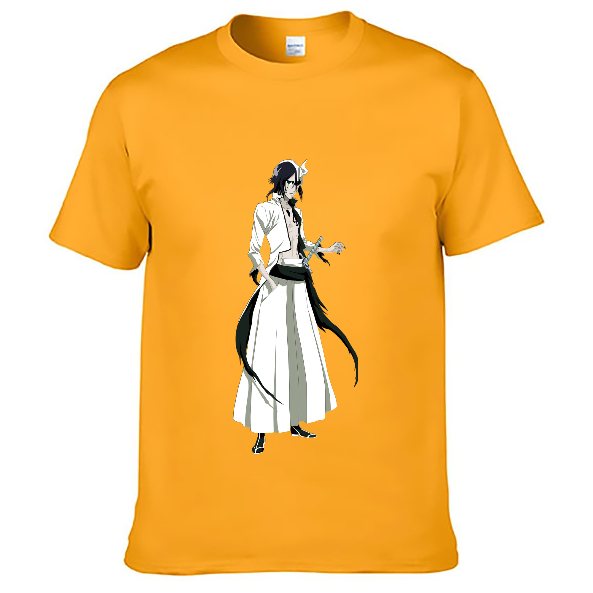 （画像用） ブリーチ ウルキオラ·シファー BLEACH Ulquiorra cifer 綿100％ メンズ半袖Tシャツ｜肌触りやわらか＆通気性