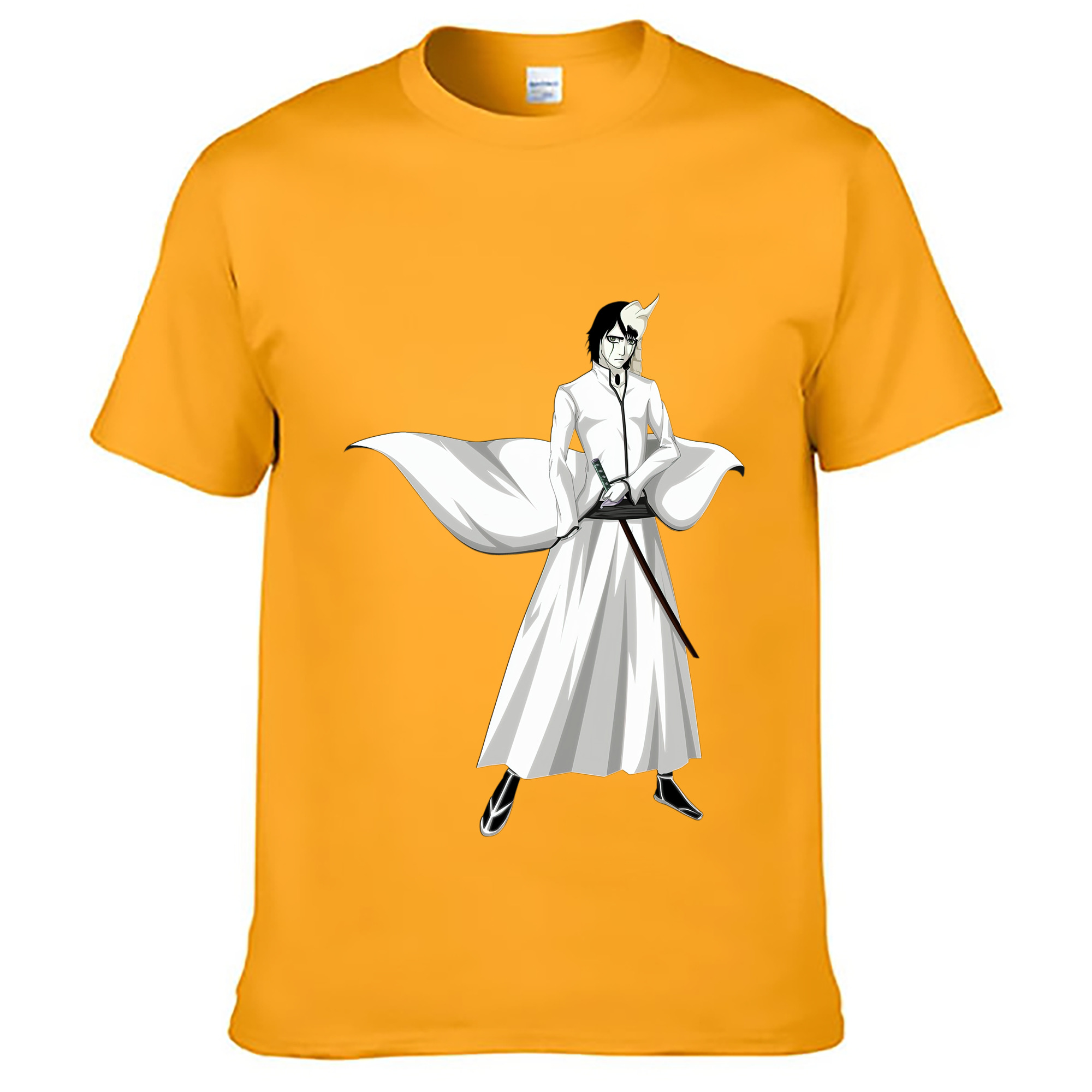 （画像用） ブリーチ ウルキオラ·シファー BLEACH Ulquiorra cifer 綿100％ メンズ半袖Tシャツ｜肌触りやわらか＆通気性