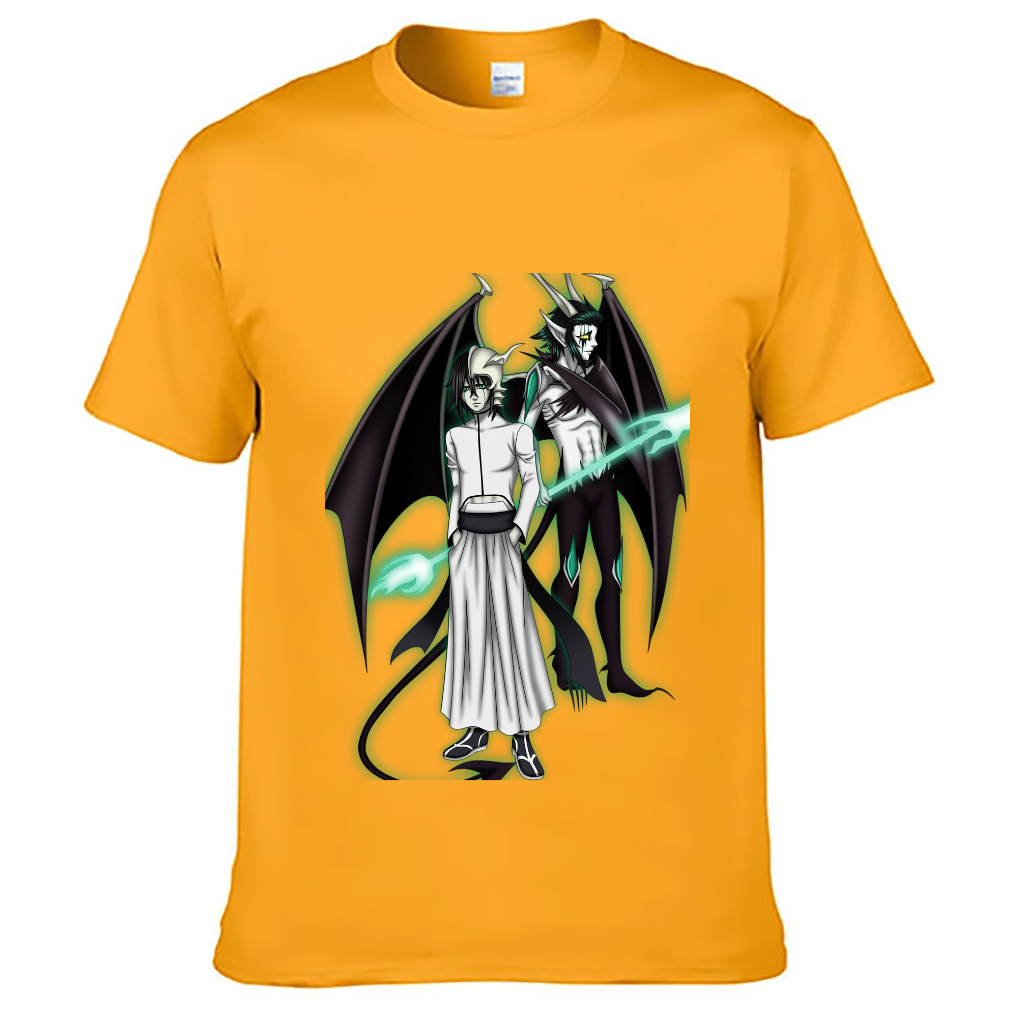 （画像用） ブリーチ ウルキオラ·シファー BLEACH Ulquiorra cifer 綿100％ メンズ半袖Tシャツ｜肌触りやわらか＆通気性