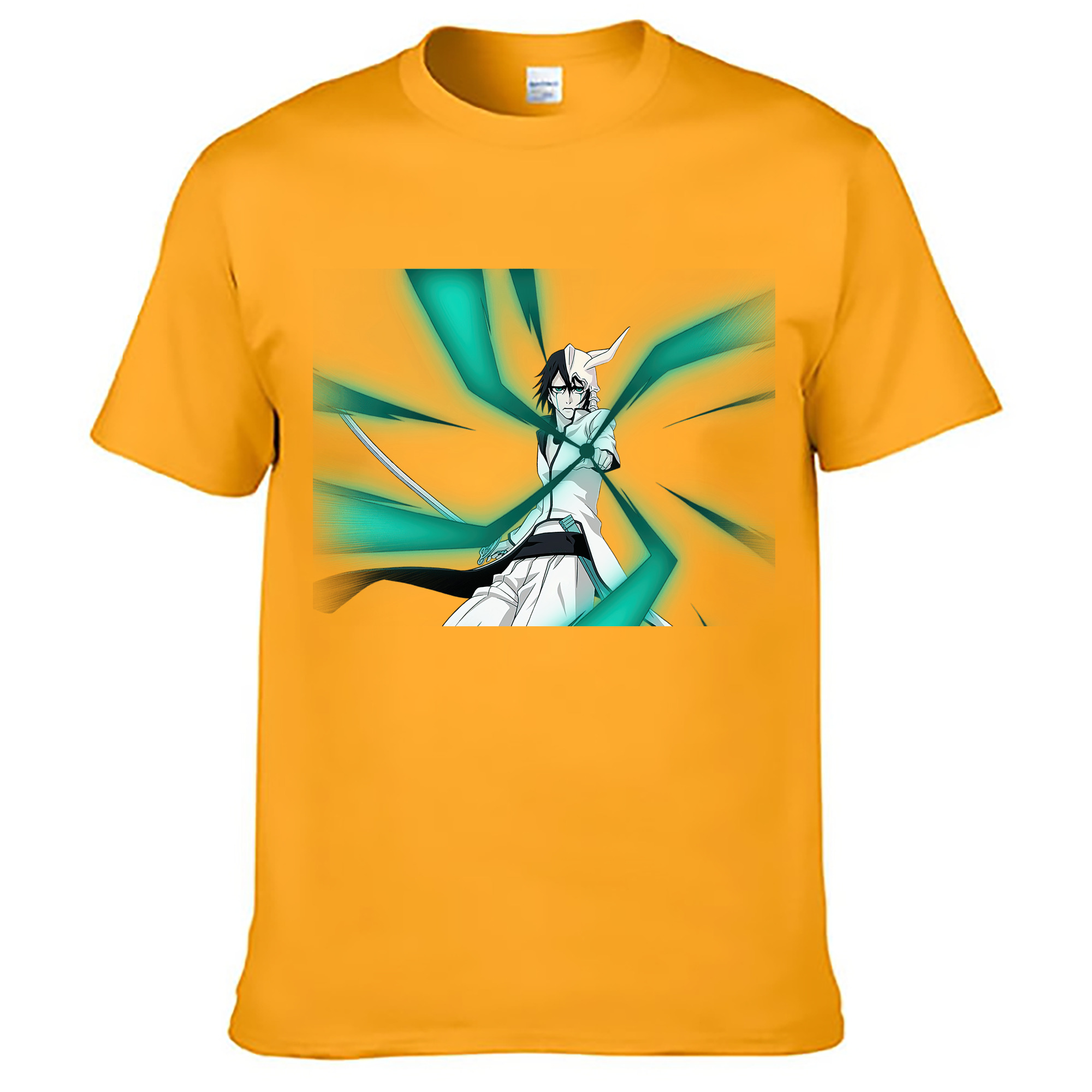 （画像用） ブリーチ ウルキオラ·シファー BLEACH Ulquiorra cifer 綿100％ メンズ半袖Tシャツ｜肌触りやわらか＆通気性