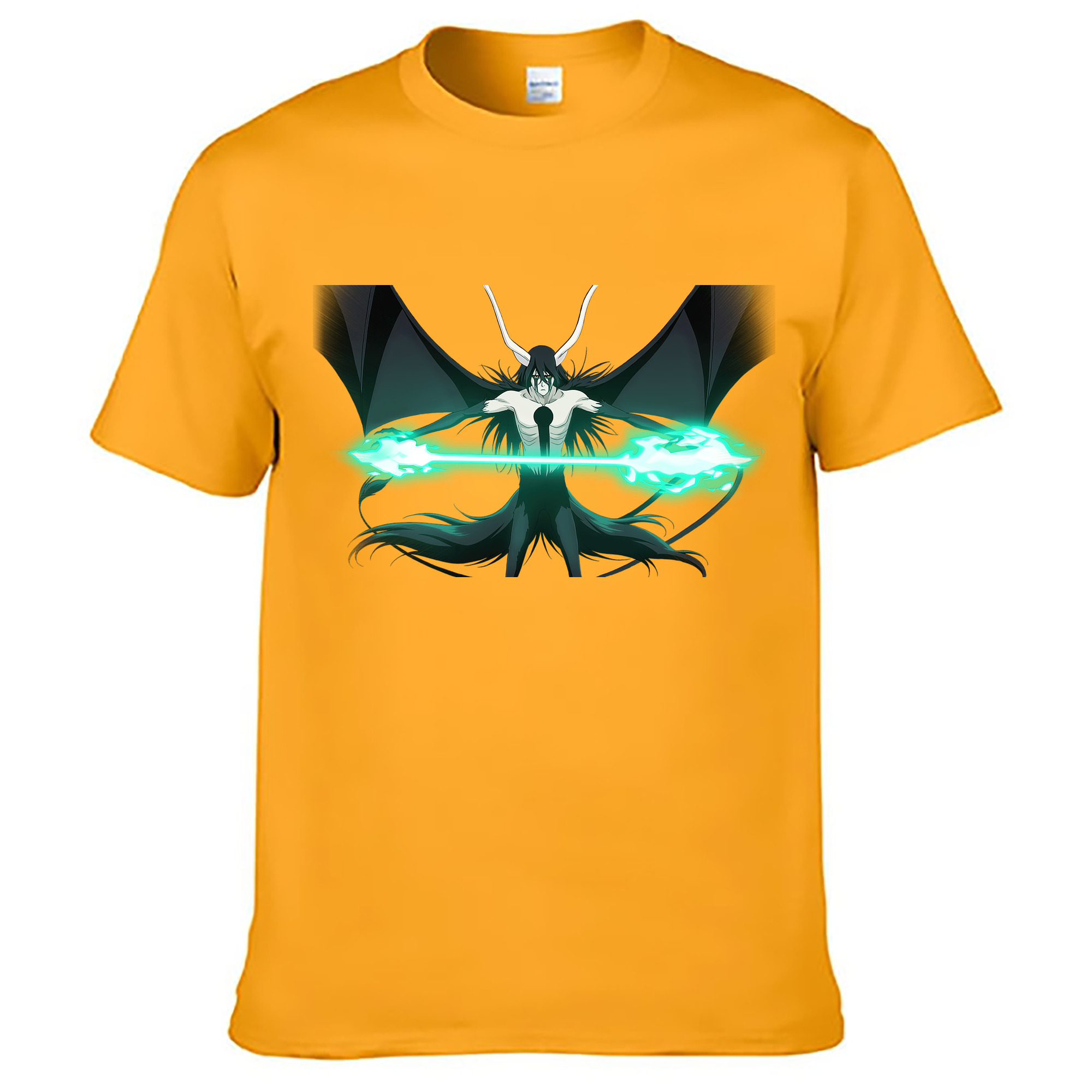 （画像用） ブリーチ ウルキオラ·シファー BLEACH Ulquiorra cifer 綿100％ メンズ半袖Tシャツ｜肌触りやわらか＆通気性
