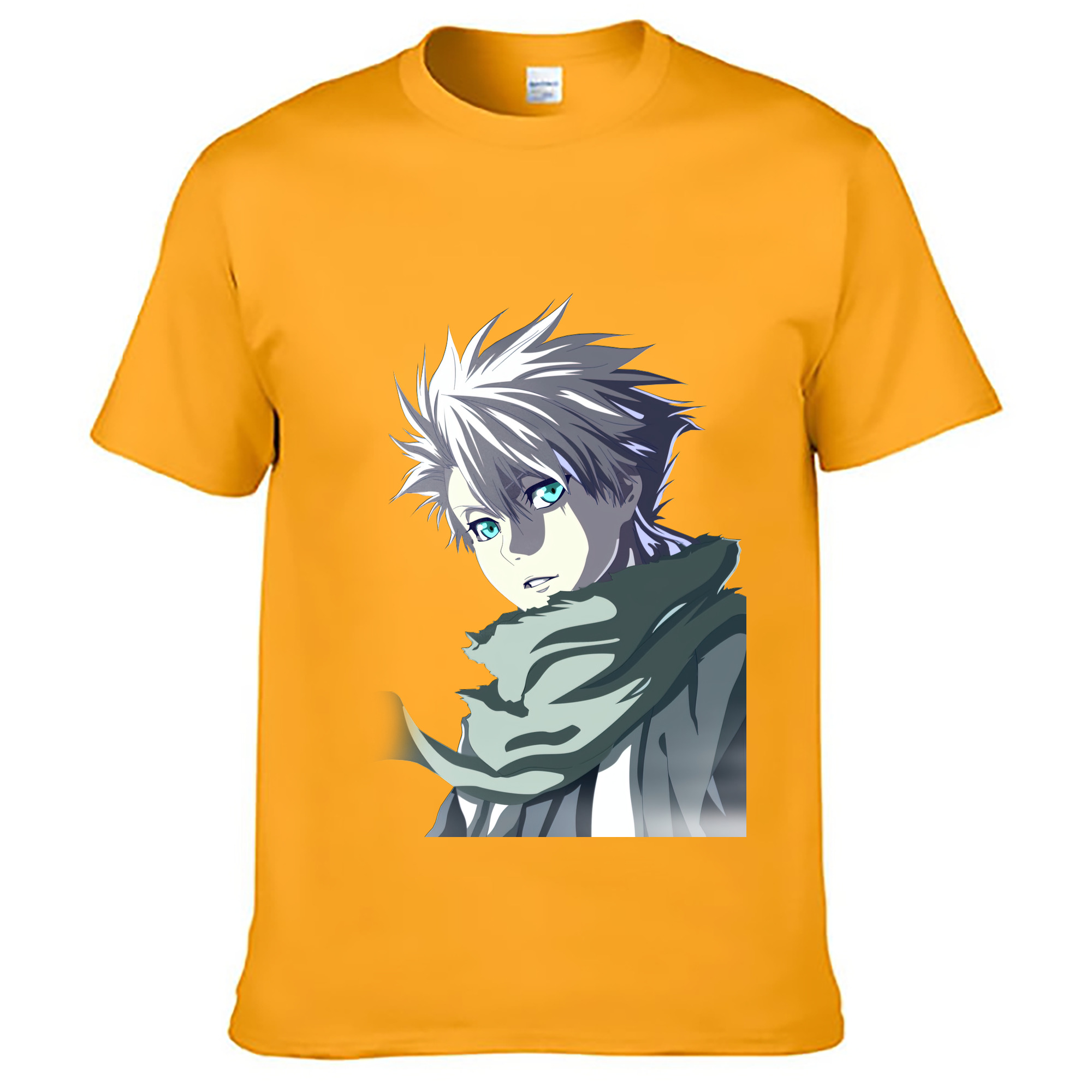 （画像用） ブリーチ 日番谷冬獅郎（ひつがや とうしろう） BLEACH Hitsugaya Toushirou 綿100％ メンズ半袖Tシャツ｜肌触りやわらか＆通気性