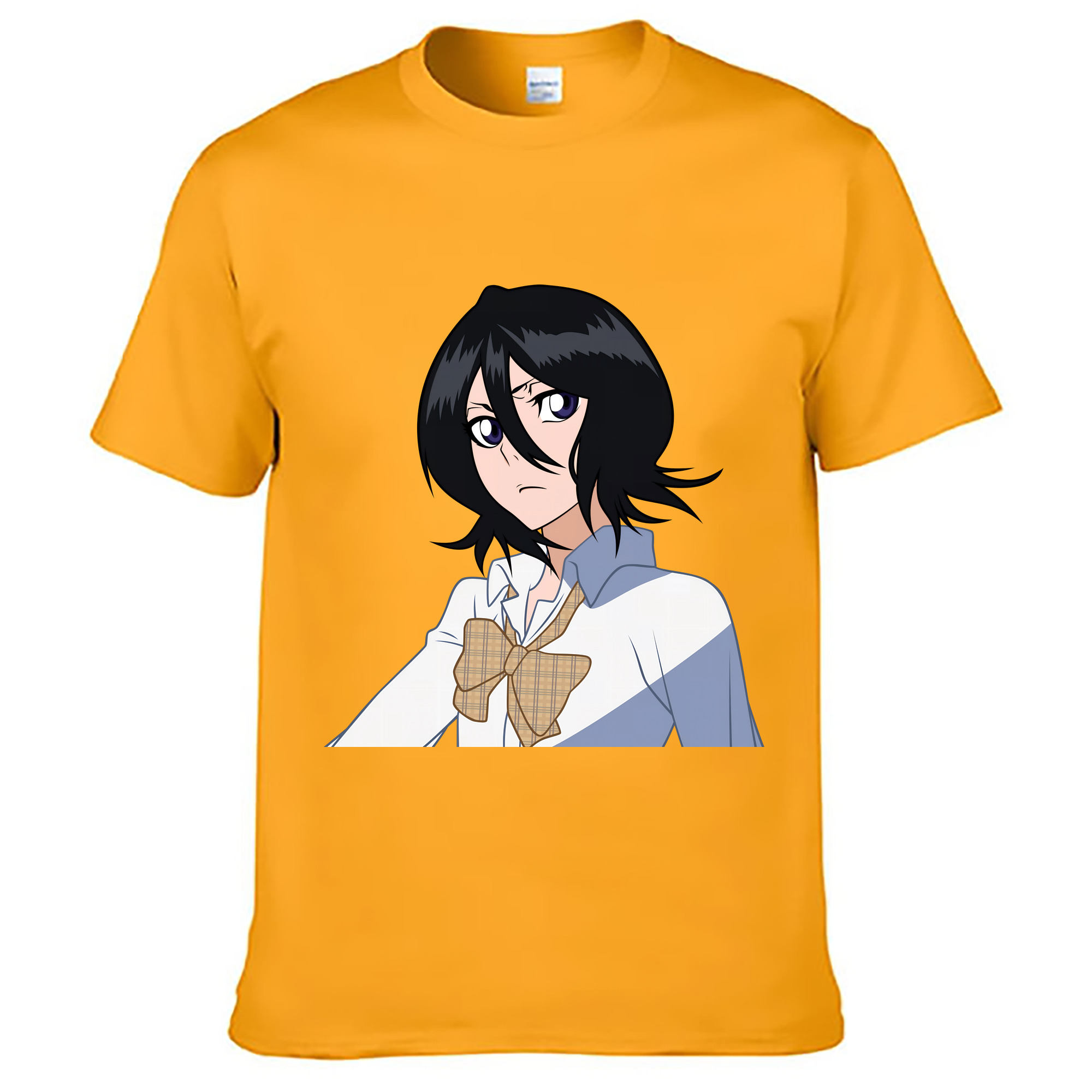 （画像用） ブリーチ 朽木ルキア BLEACH Kuchiki Rukia 綿100％ メンズ半袖Tシャツ｜肌触りやわらか＆通気性