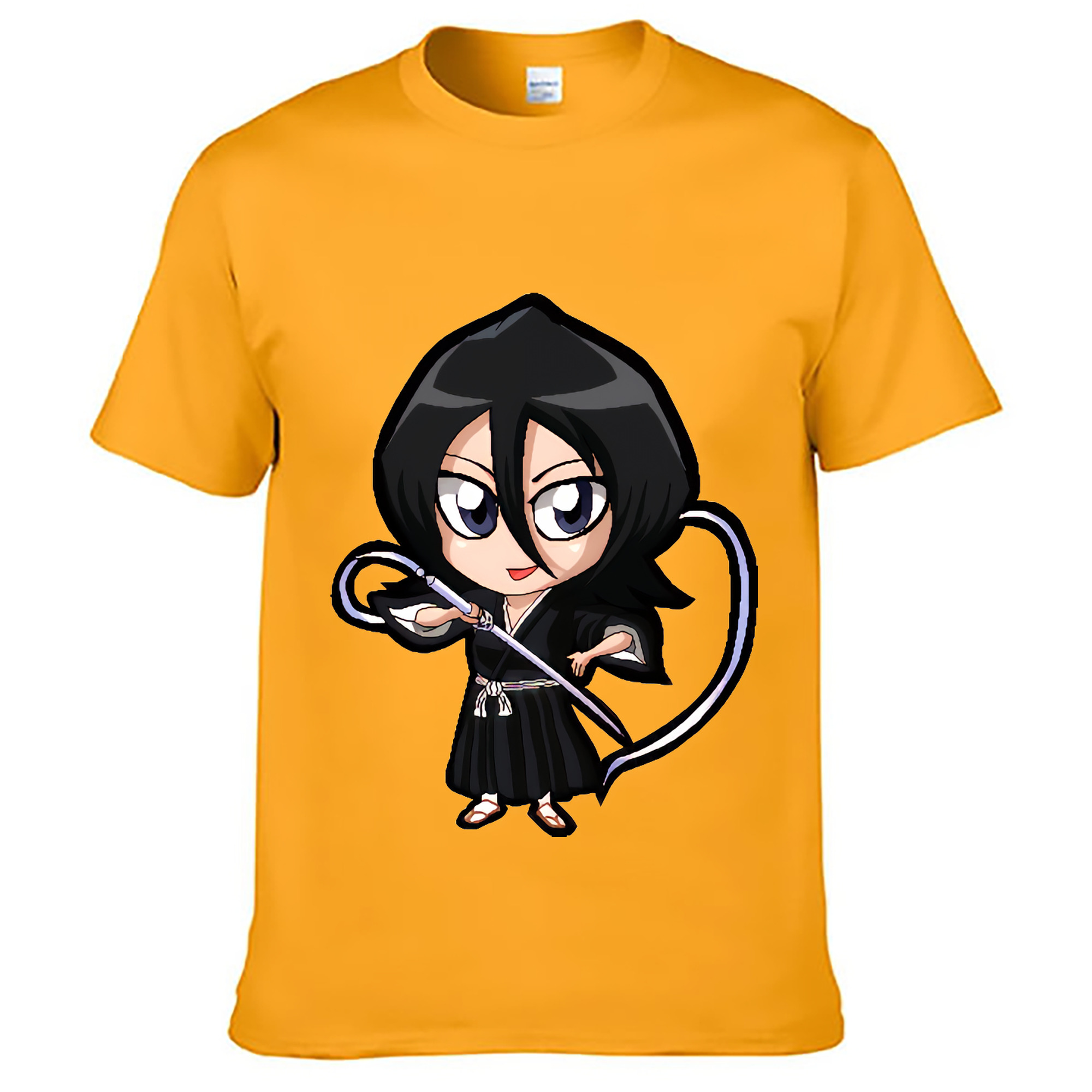（画像用） ブリーチ 朽木ルキア BLEACH Kuchiki Rukia 綿100％ メンズ半袖Tシャツ｜肌触りやわらか＆通気性