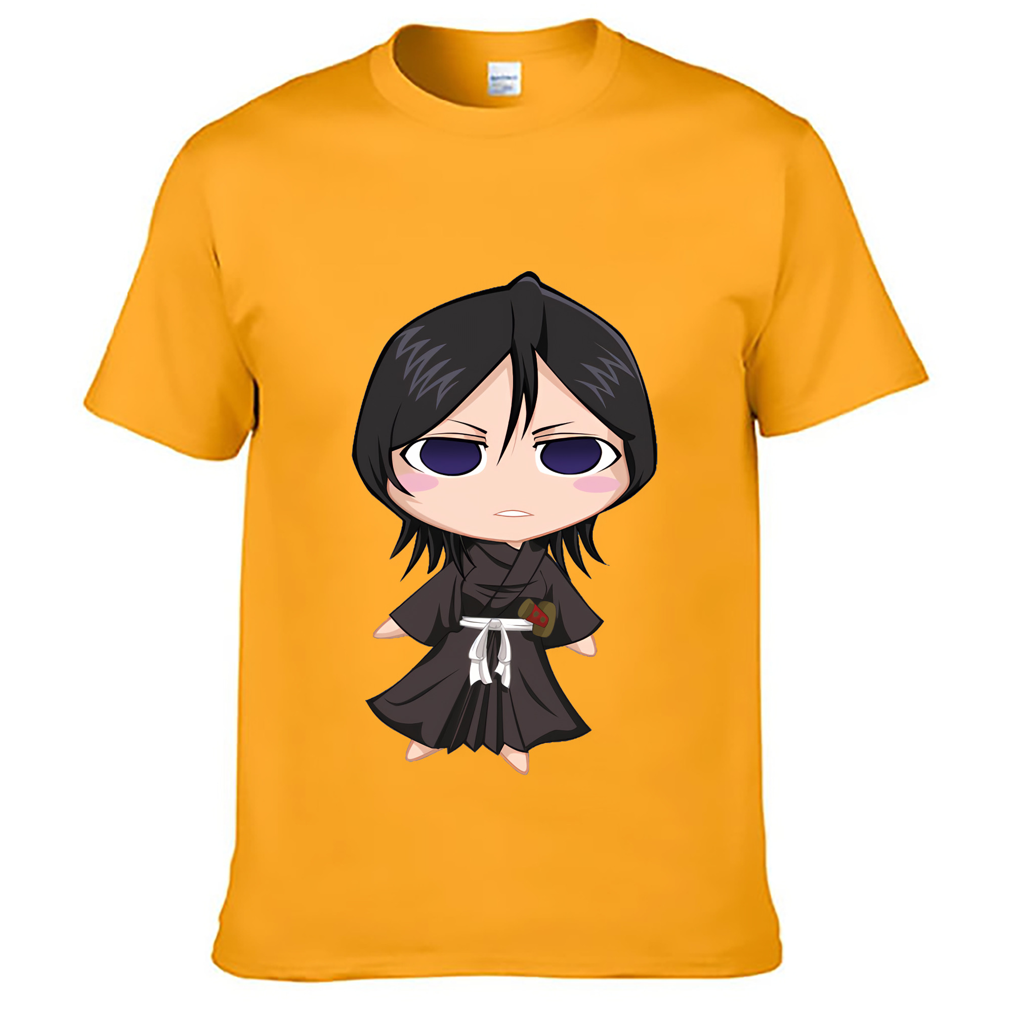 （画像用） ブリーチ 朽木ルキア BLEACH Kuchiki Rukia 綿100％ メンズ半袖Tシャツ｜肌触りやわらか＆通気性