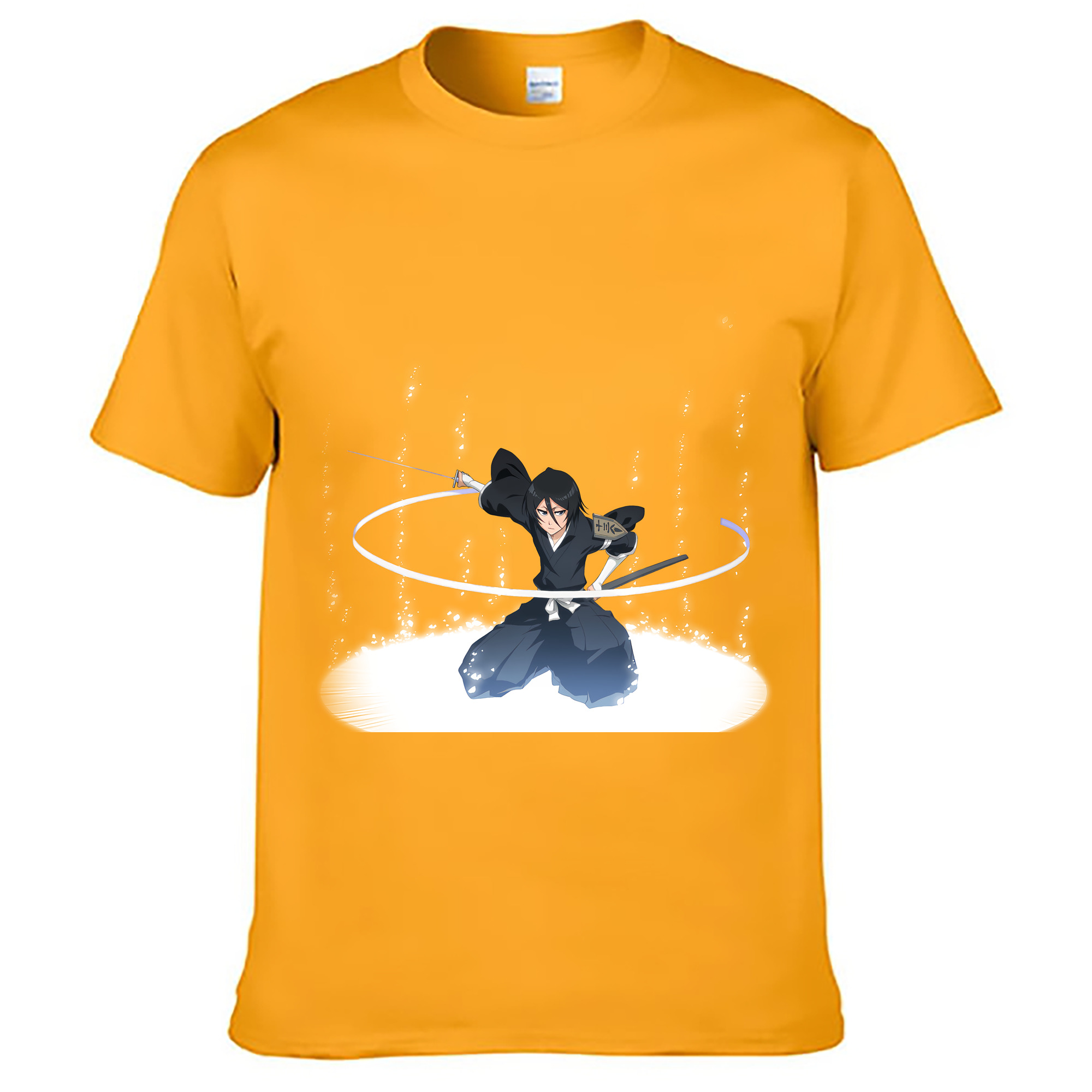 （画像用） ブリーチ 朽木ルキア BLEACH Kuchiki Rukia 綿100％ メンズ半袖Tシャツ｜肌触りやわらか＆通気性
