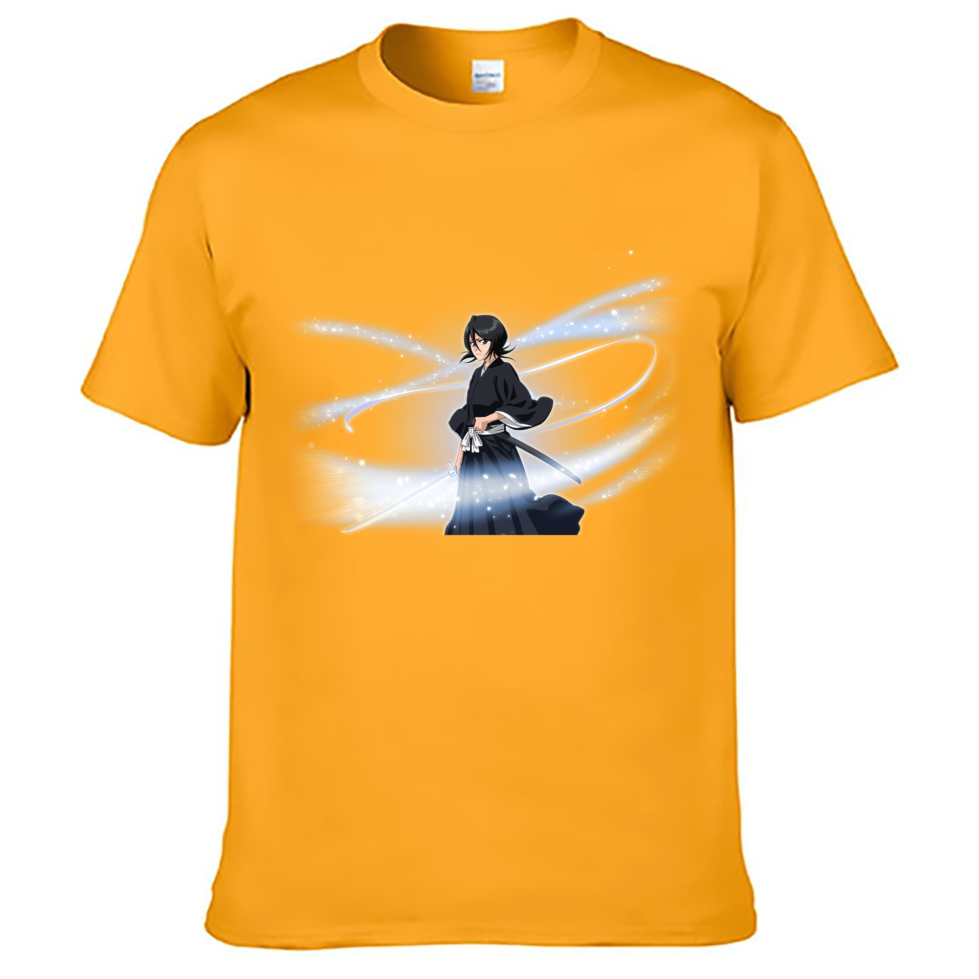 （画像用） ブリーチ 朽木ルキア BLEACH Kuchiki Rukia 綿100％ メンズ半袖Tシャツ｜肌触りやわらか＆通気性