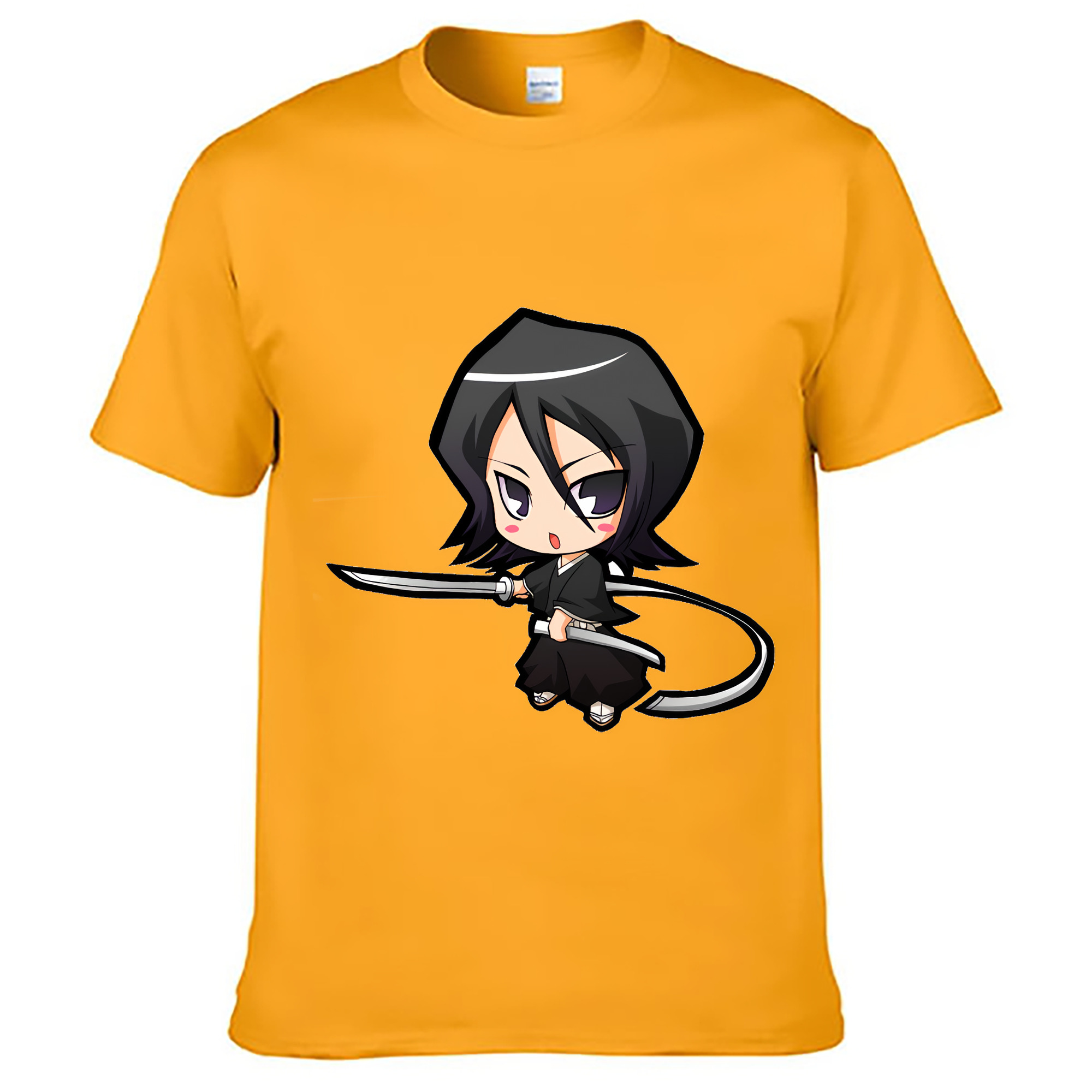 （画像用） ブリーチ 朽木ルキア BLEACH Kuchiki Rukia 綿100％ メンズ半袖Tシャツ｜肌触りやわらか＆通気性