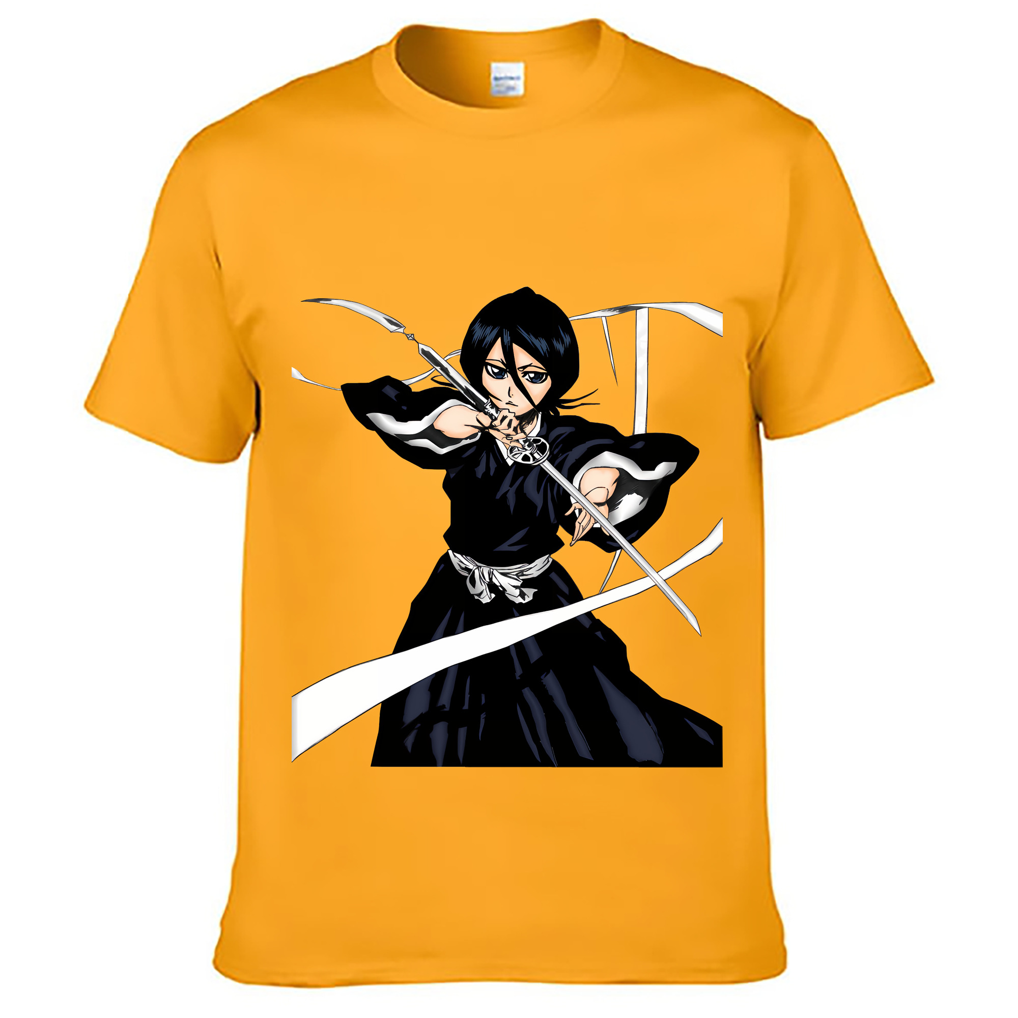 （画像用） ブリーチ 朽木ルキア BLEACH Kuchiki Rukia 綿100％ メンズ半袖Tシャツ｜肌触りやわらか＆通気性