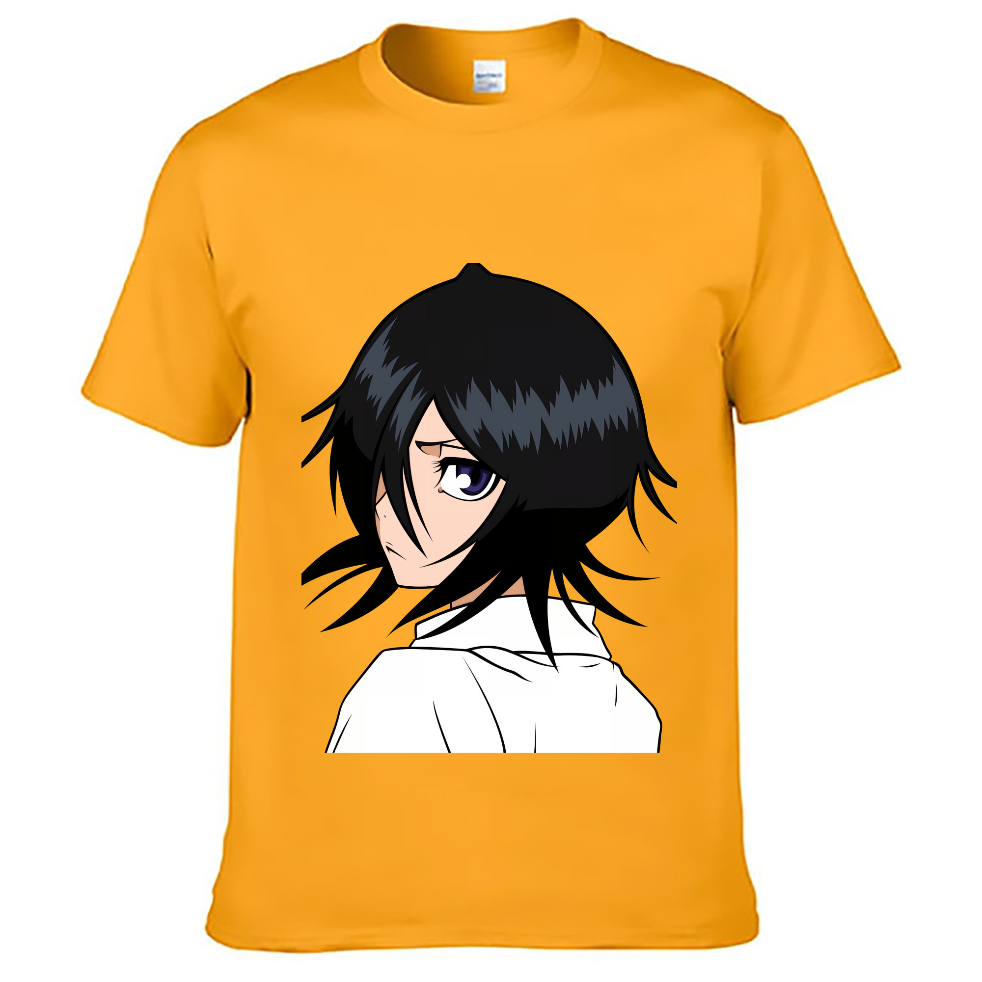 （画像用） ブリーチ 朽木ルキア BLEACH Kuchiki Rukia 綿100％ メンズ半袖Tシャツ｜肌触りやわらか＆通気性