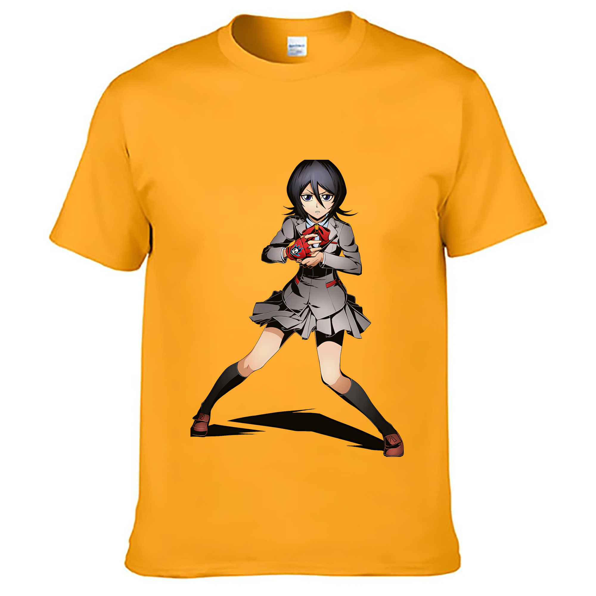 （画像用） ブリーチ 朽木ルキア BLEACH Kuchiki Rukia 綿100％ メンズ半袖Tシャツ｜肌触りやわらか＆通気性