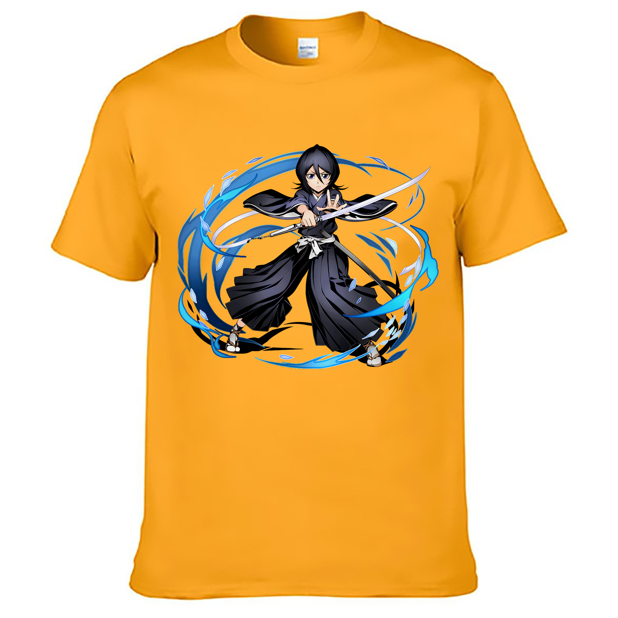 （画像用） ブリーチ 朽木ルキア BLEACH Kuchiki Rukia 綿100％ メンズ半袖Tシャツ｜肌触りやわらか＆通気性