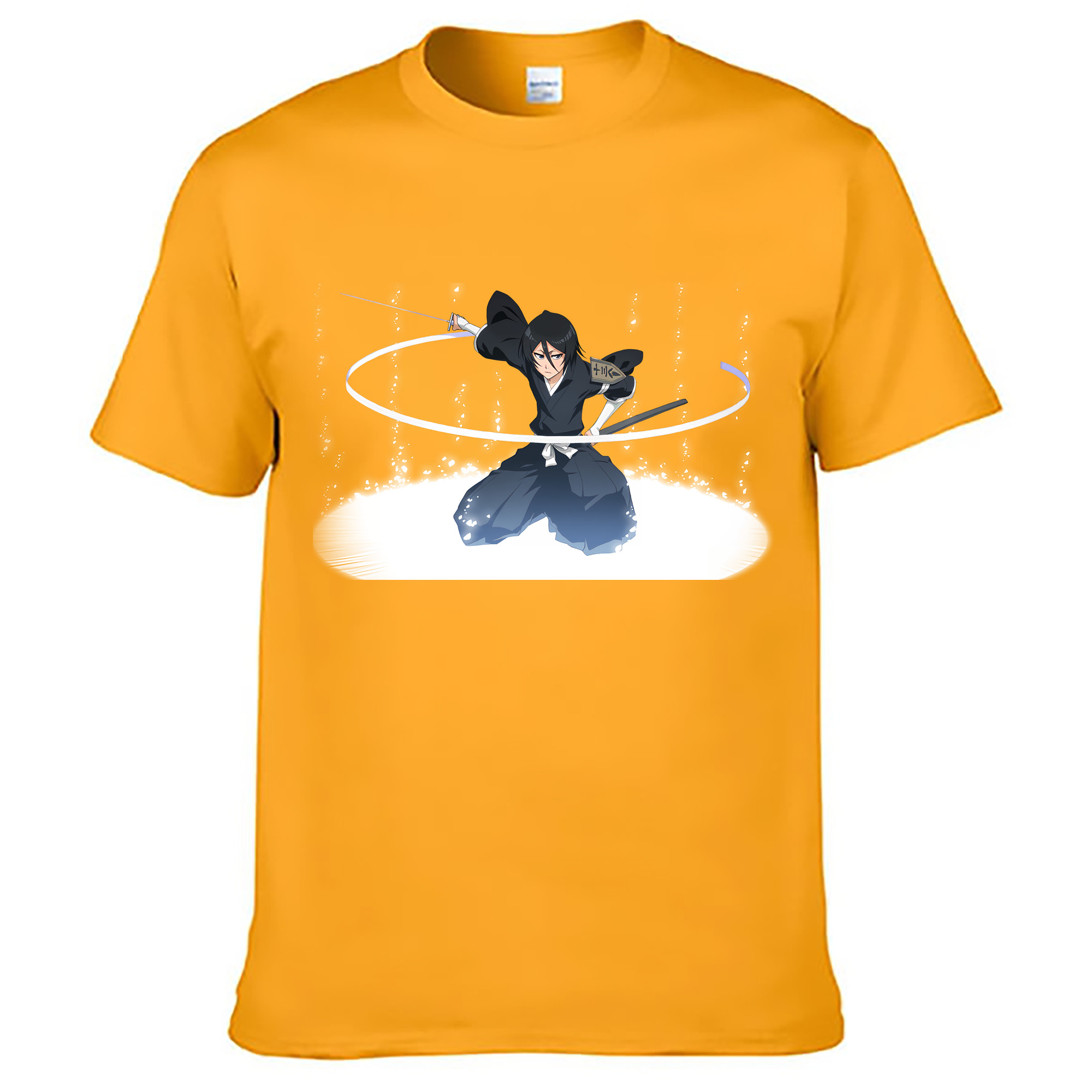 （画像用） ブリーチ 朽木ルキア BLEACH Kuchiki Rukia 綿100％ メンズ半袖Tシャツ｜肌触りやわらか＆通気性