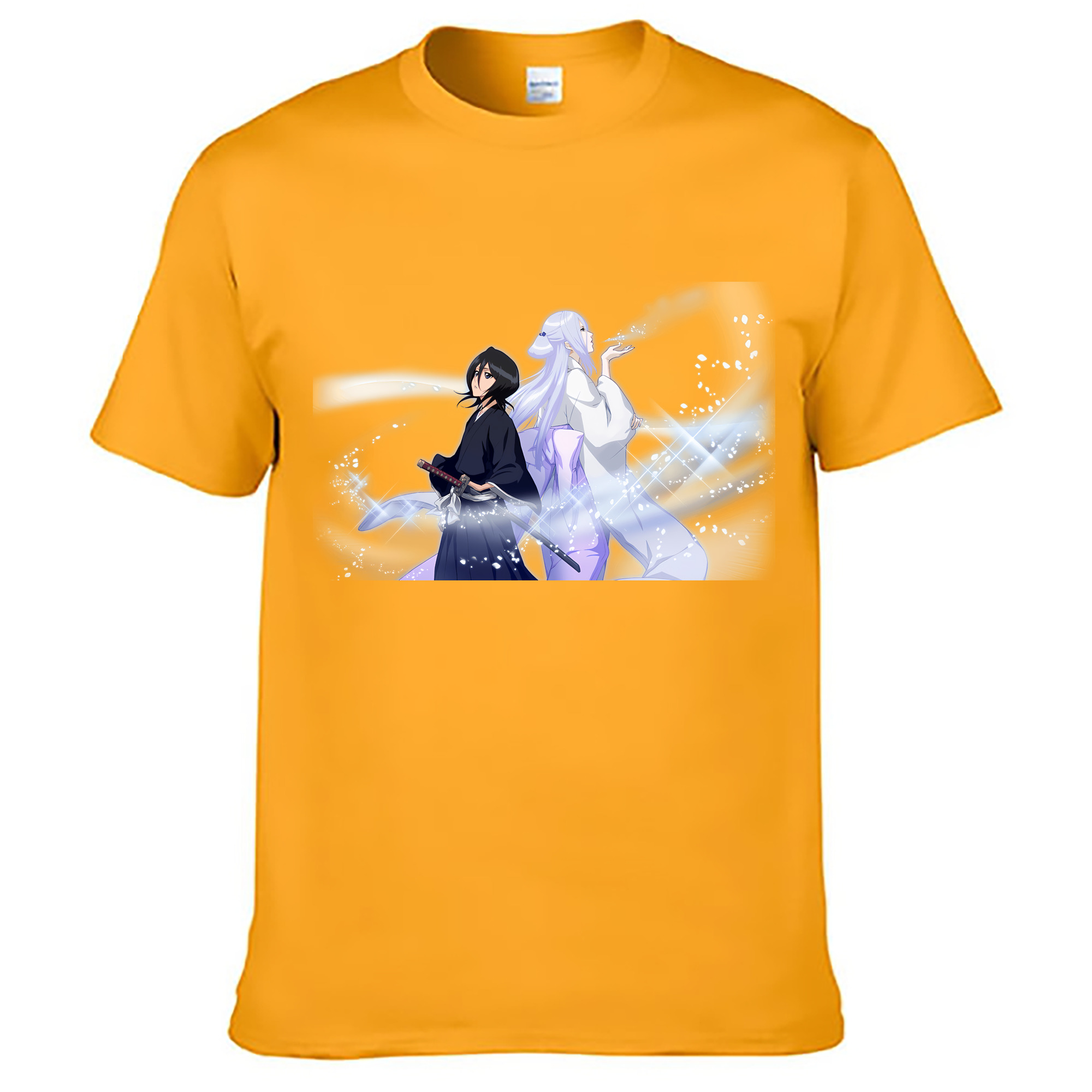 （画像用） ブリーチ 朽木ルキア BLEACH Kuchiki Rukia 綿100％ メンズ半袖Tシャツ｜肌触りやわらか＆通気性