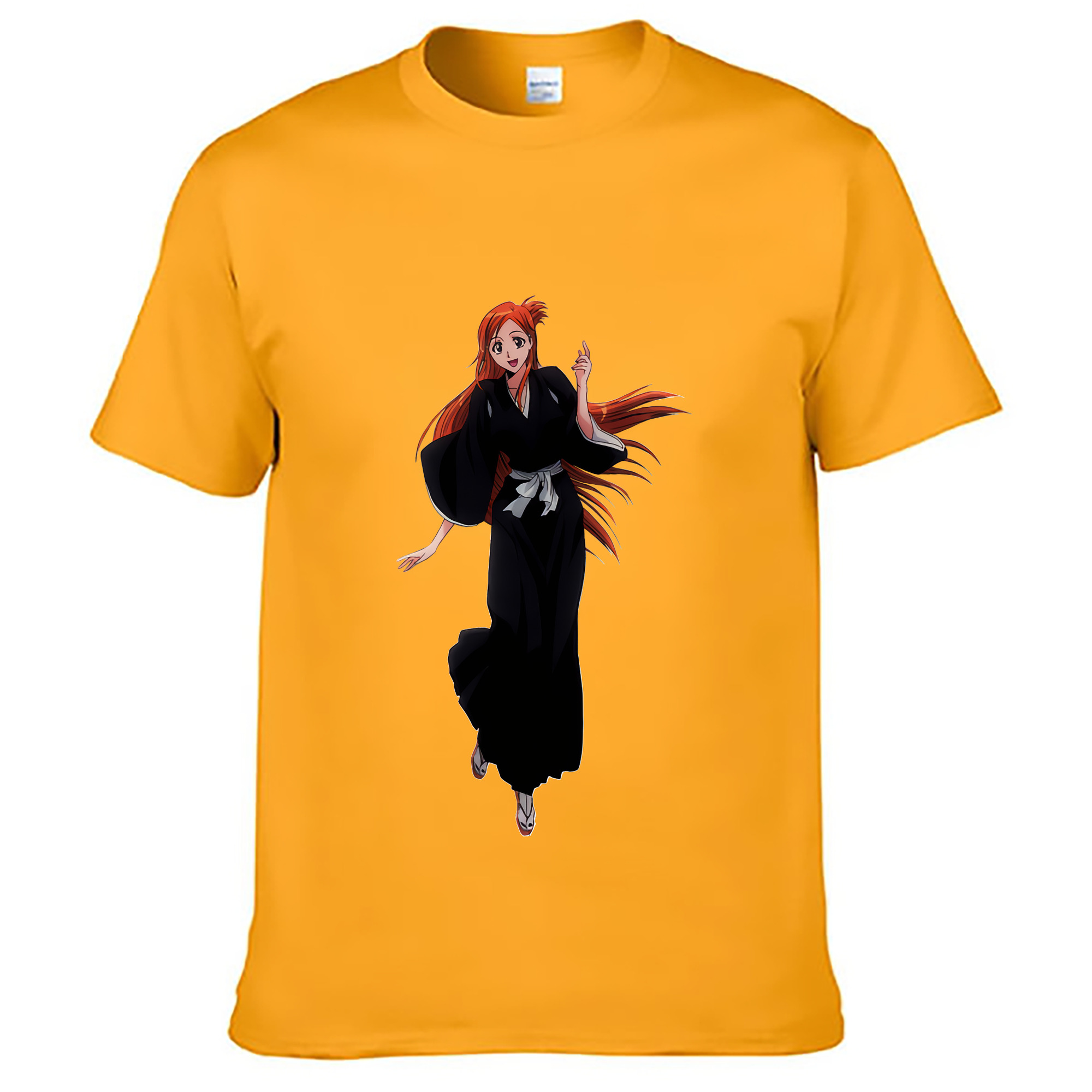 （画像用） ブリーチ 井上織姫（いのうえおりひめ） BLEACH Inoue Orihime 綿100％ メンズ半袖Tシャツ｜肌触りやわらか＆通気性