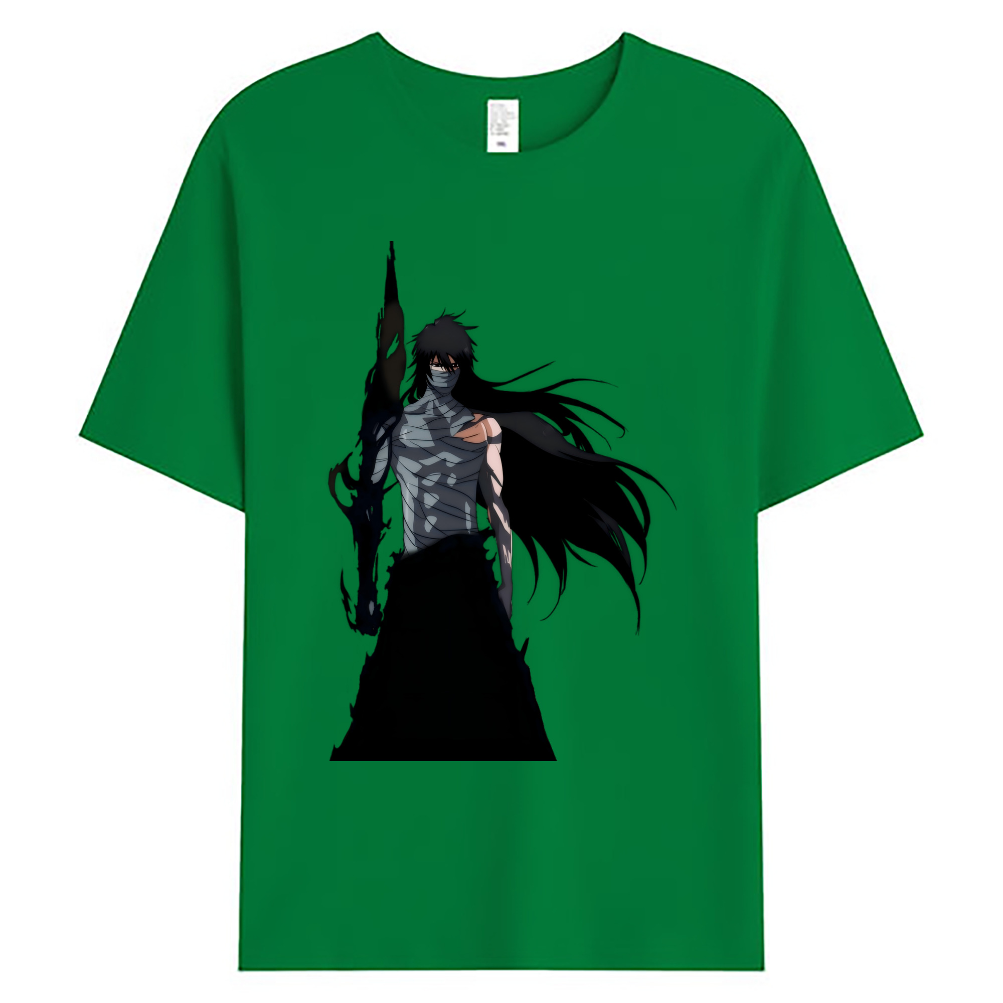 （画像用） ブリーチ 黒崎一護（くろさき いちご）BLEACH Kurosaki Ichigo 綿100％ メンズ半袖Tシャツ｜肌触りやわらか＆通気性