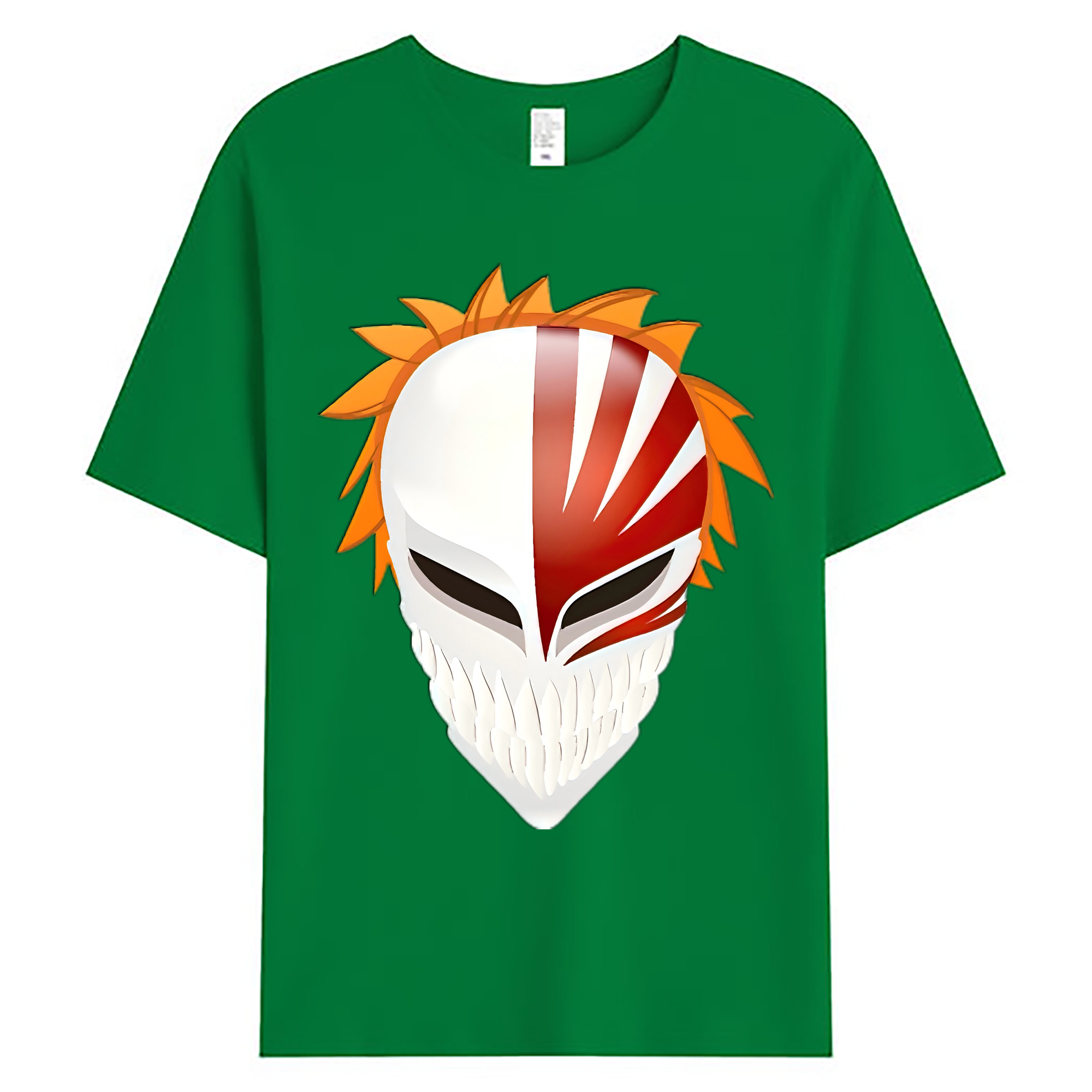 （画像用） ブリーチ 黒崎一護（くろさき いちご）BLEACH Kurosaki Ichigo 綿100％ メンズ半袖Tシャツ｜肌触りやわらか＆通気性