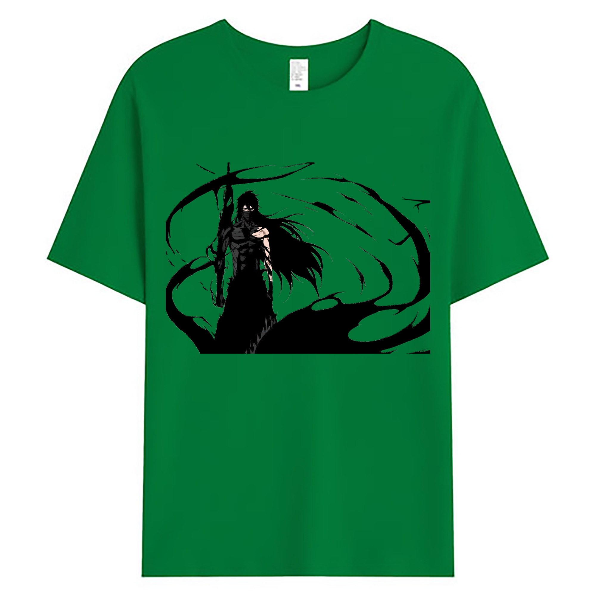 （画像用） ブリーチ 黒崎一護（くろさき いちご）BLEACH Kurosaki Ichigo 綿100％ メンズ半袖Tシャツ｜肌触りやわらか＆通気性