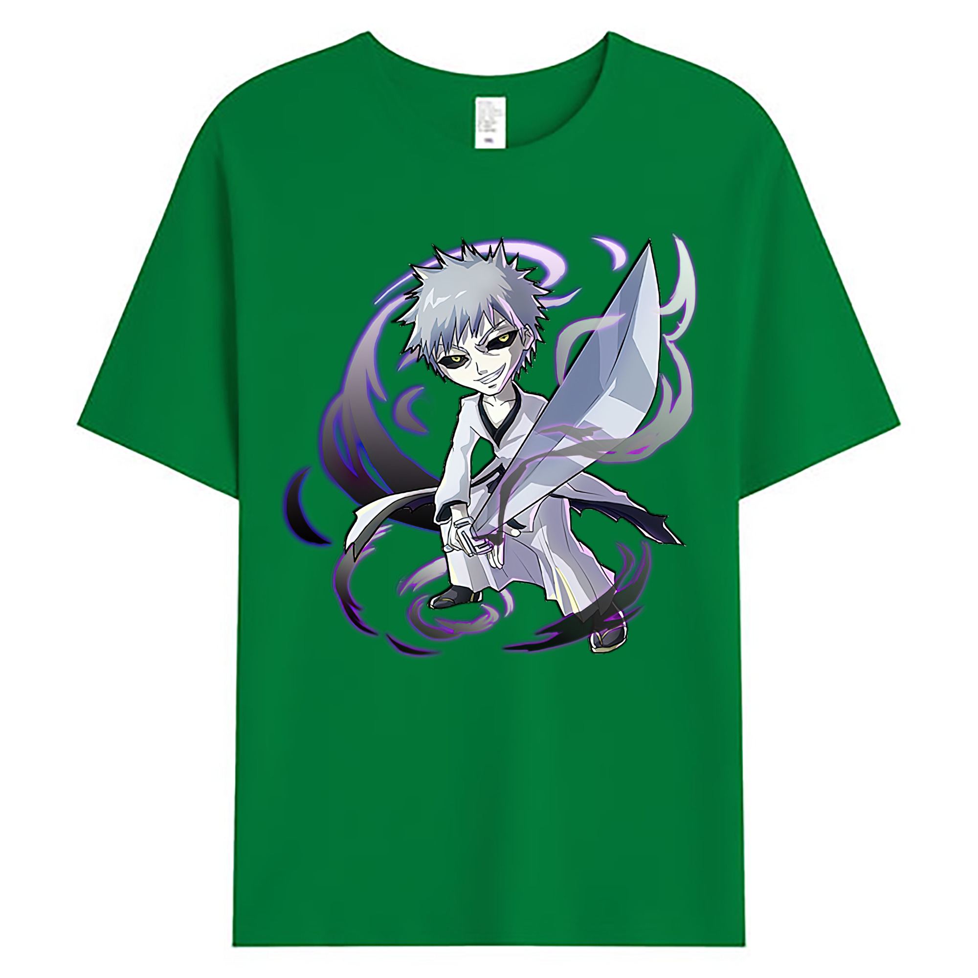 （画像用） ブリーチ 黒崎一護（くろさき いちご）BLEACH Kurosaki Ichigo 綿100％ メンズ半袖Tシャツ｜肌触りやわらか＆通気性