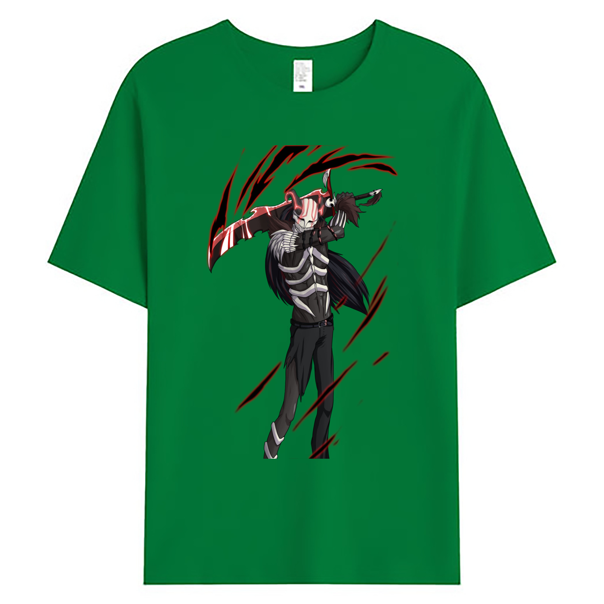 （画像用） ブリーチ 黒崎一護（くろさき いちご）BLEACH Kurosaki Ichigo 綿100％ メンズ半袖Tシャツ｜肌触りやわらか＆通気性