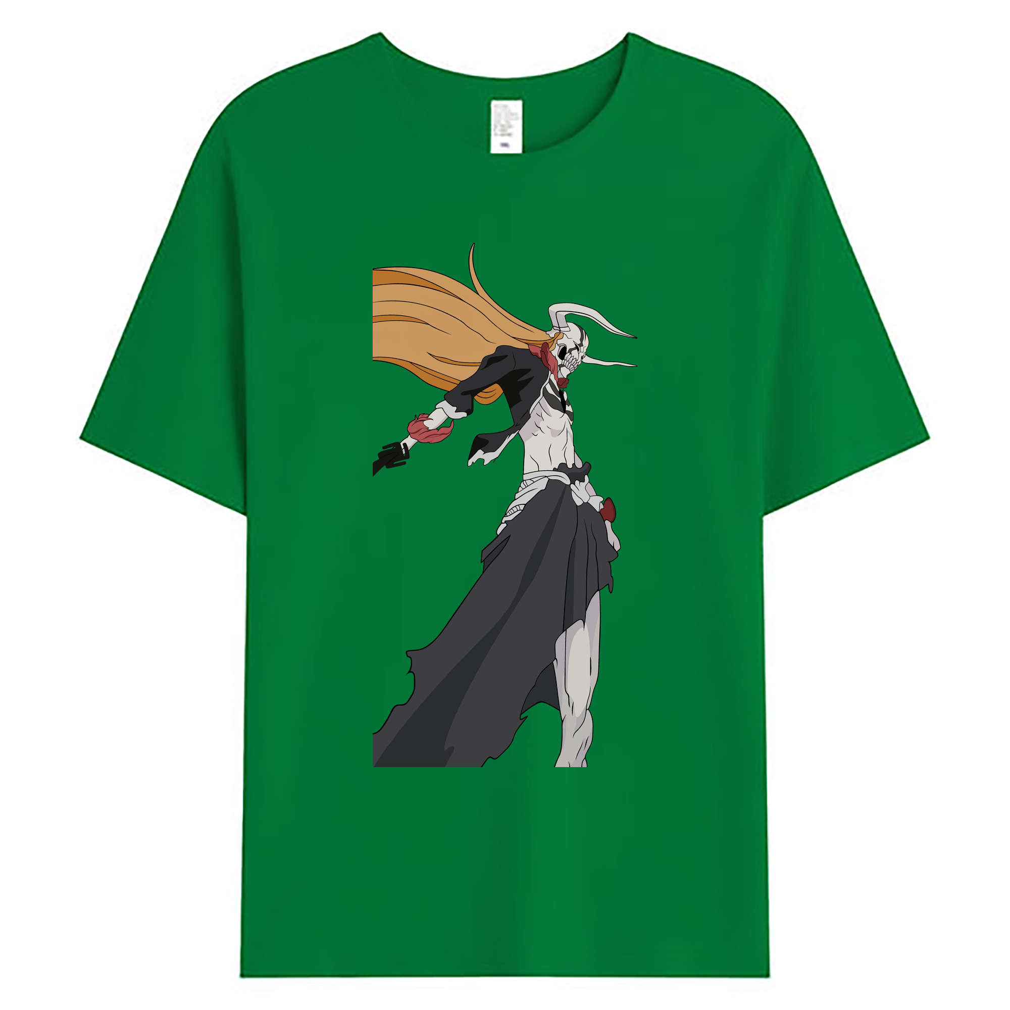 （画像用） ブリーチ 黒崎一護（くろさき いちご）BLEACH Kurosaki Ichigo 綿100％ メンズ半袖Tシャツ｜肌触りやわらか＆通気性