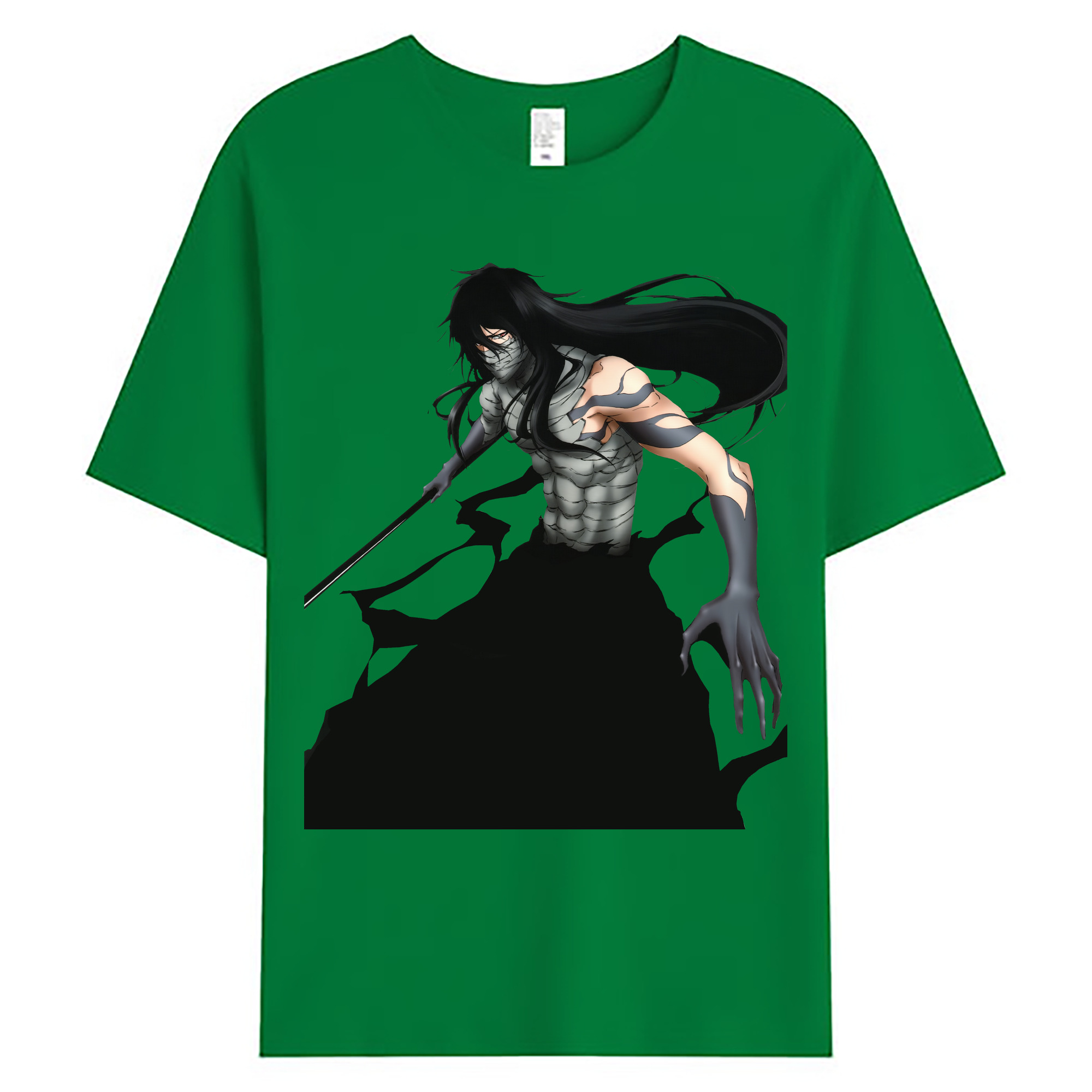 （画像用） ブリーチ 黒崎一護（くろさき いちご）BLEACH Kurosaki Ichigo 綿100％ メンズ半袖Tシャツ｜肌触りやわらか＆通気性