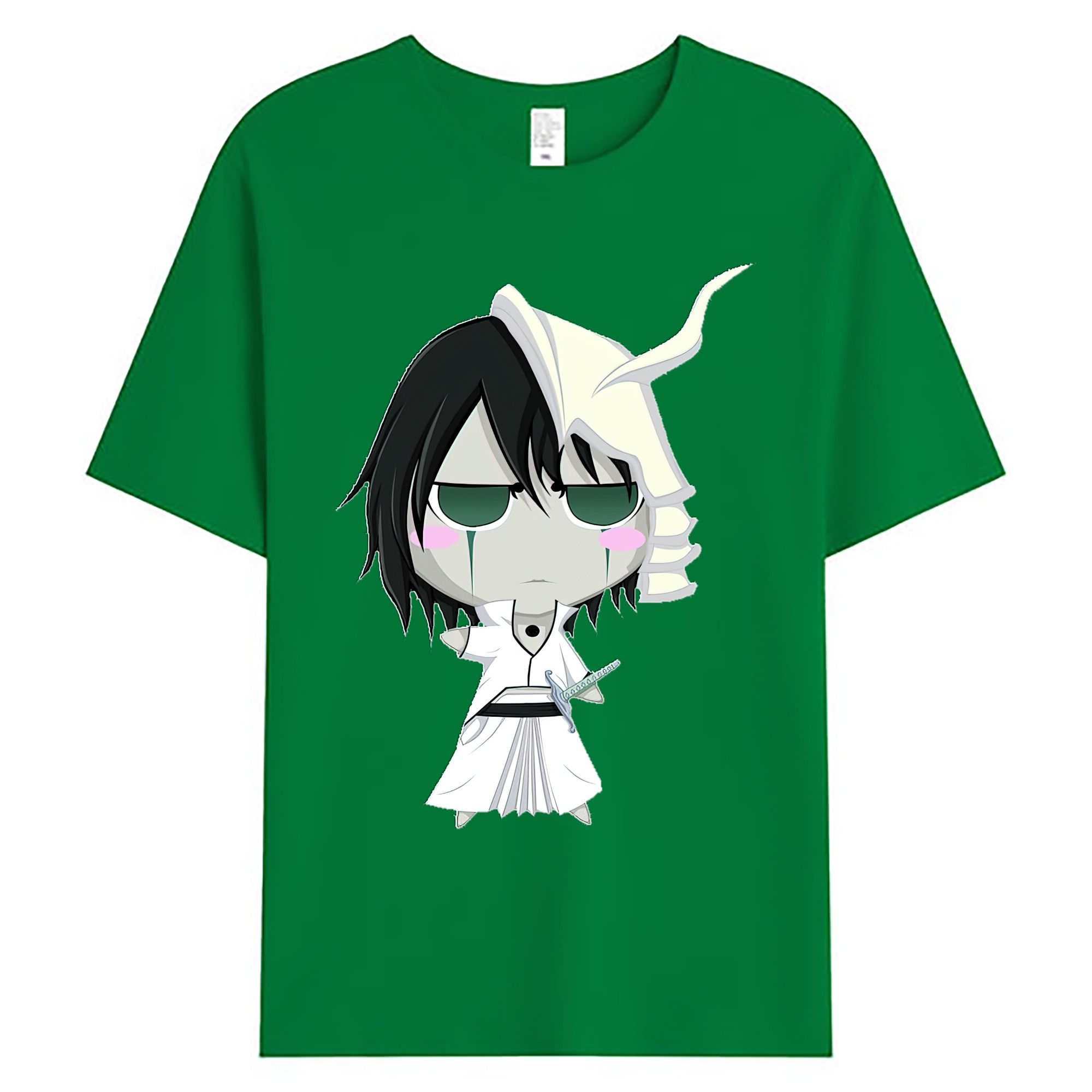 （画像用） ブリーチ ウルキオラ·シファー BLEACH Ulquiorra cifer 綿100％ メンズ半袖Tシャツ｜肌触りやわらか＆通気性
