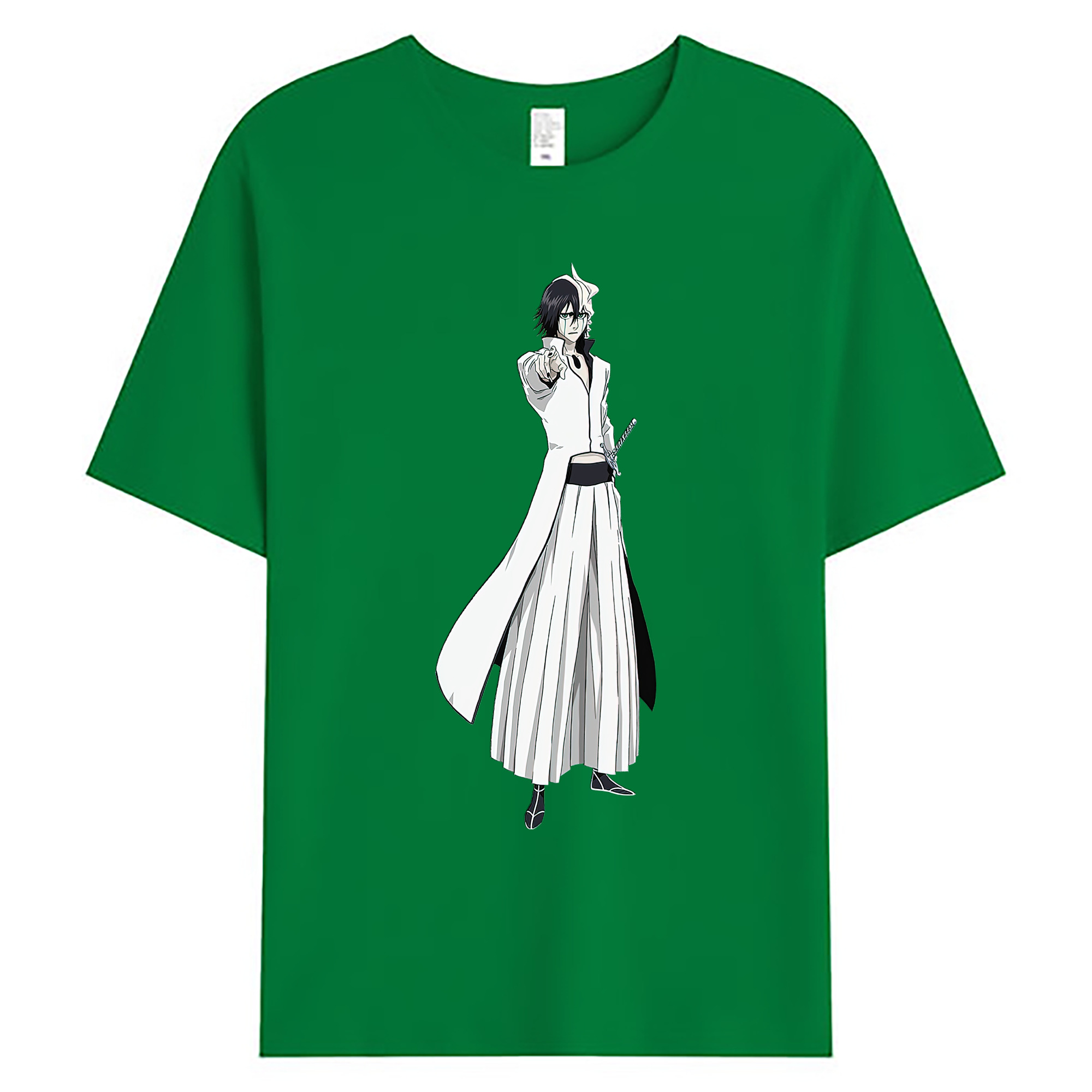 （画像用） ブリーチ ウルキオラ·シファー BLEACH Ulquiorra cifer 綿100％ メンズ半袖Tシャツ｜肌触りやわらか＆通気性