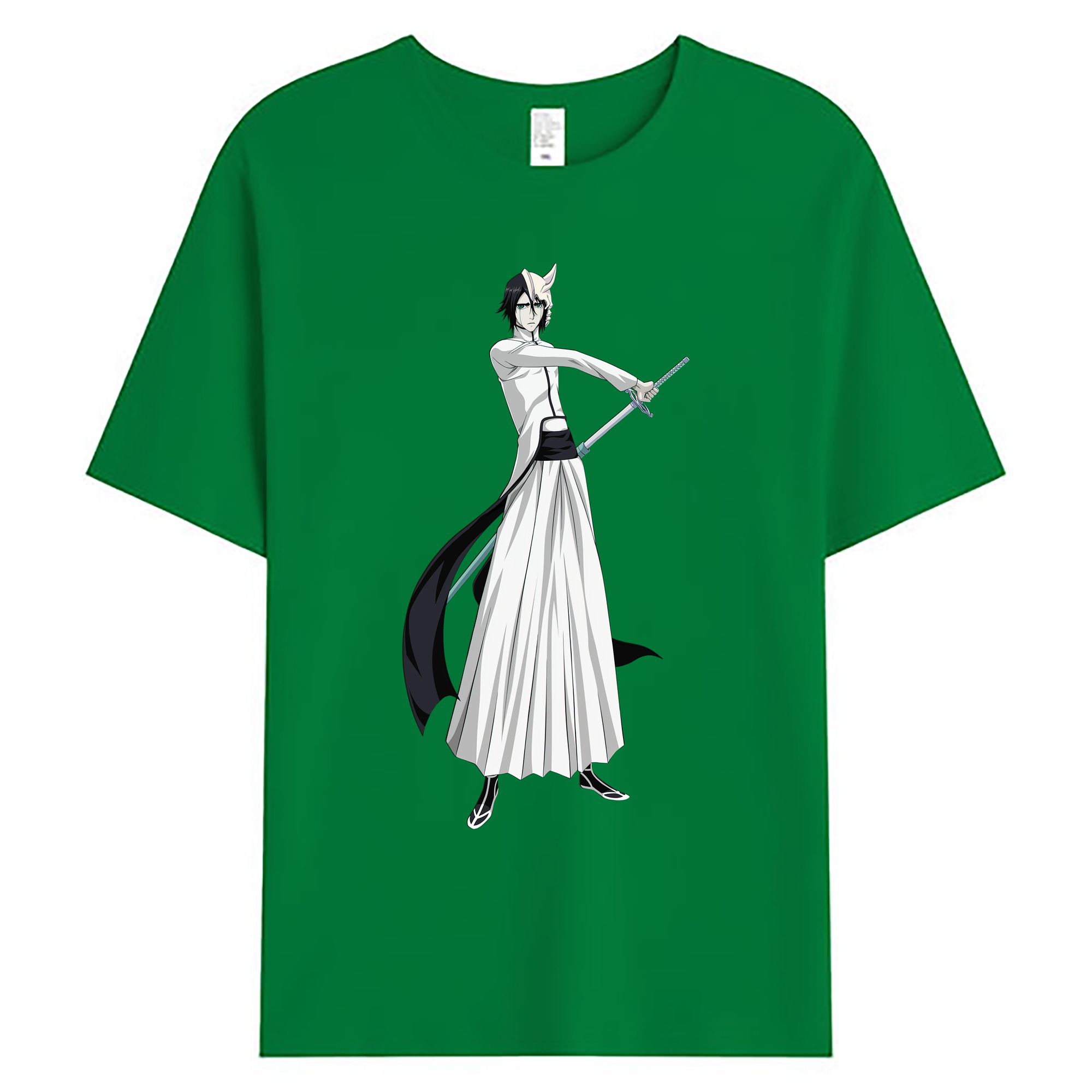 （画像用） ブリーチ ウルキオラ·シファー BLEACH Ulquiorra cifer 綿100％ メンズ半袖Tシャツ｜肌触りやわらか＆通気性