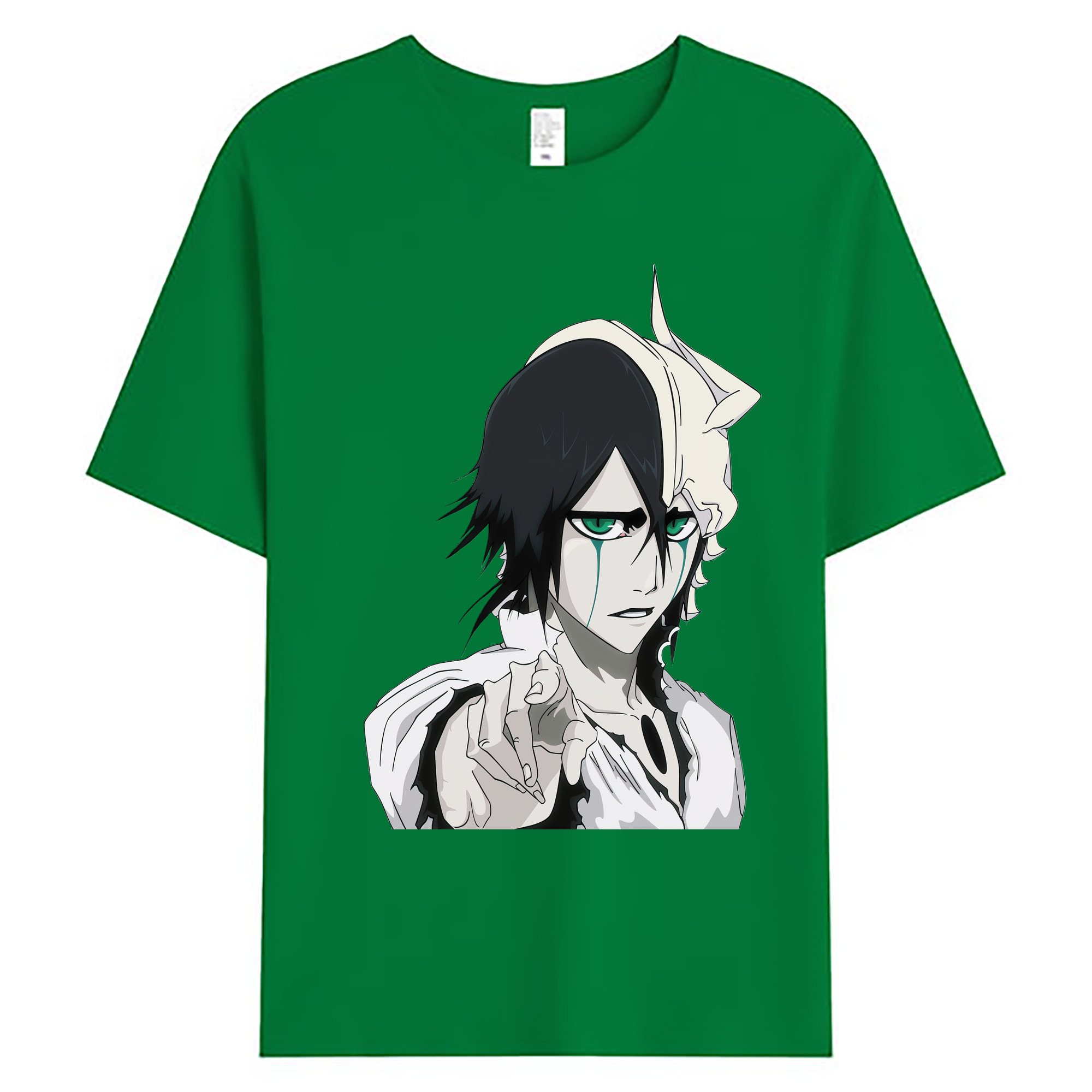 （画像用） ブリーチ ウルキオラ·シファー BLEACH Ulquiorra cifer 綿100％ メンズ半袖Tシャツ｜肌触りやわらか＆通気性